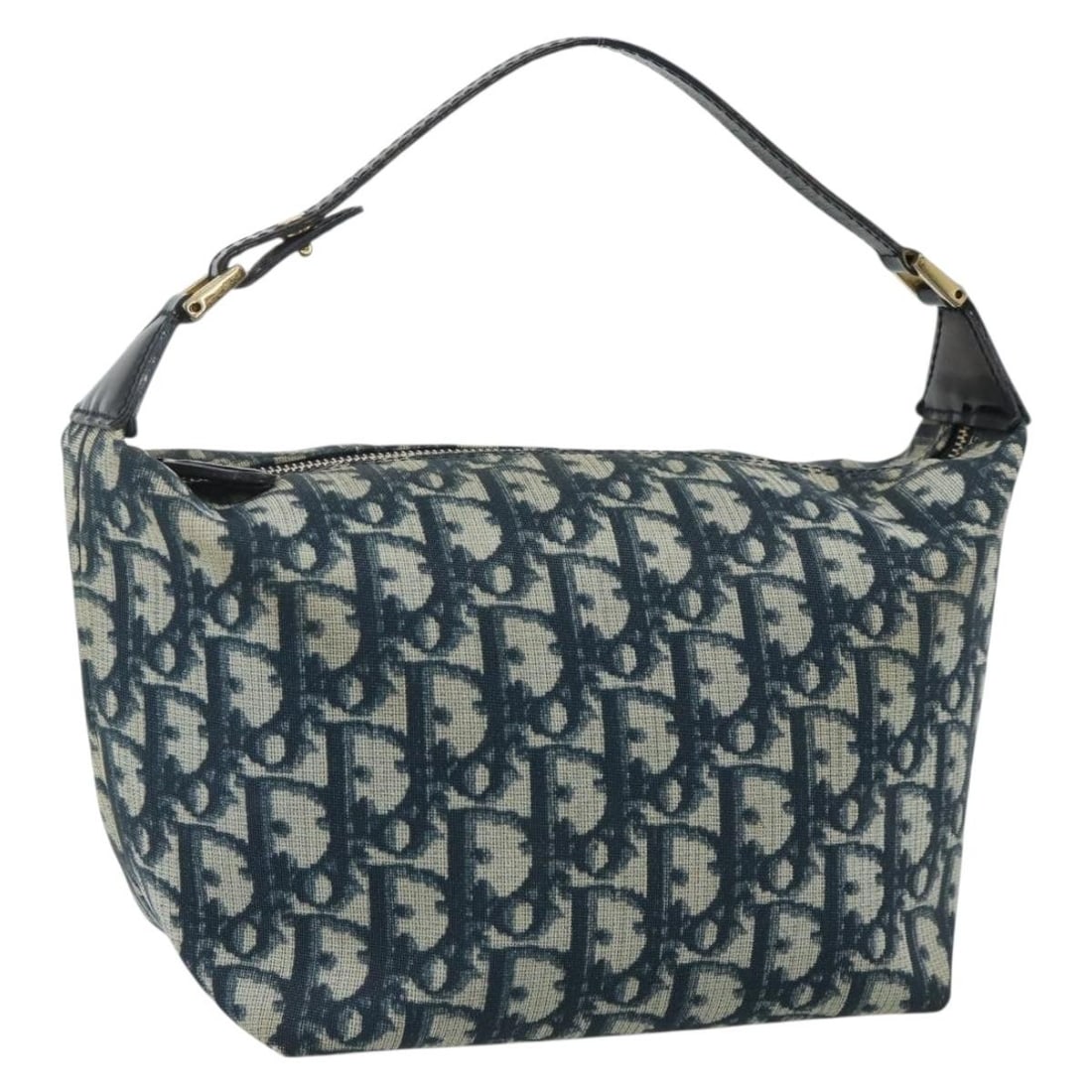 Christian Dior Trotter Canvas Blue Gold Handbag Spain: Christian Dior Trotter Canvas Blue Gold Handbag Spain This Christian Dior Trotter Canvas hand pouch features a blue and gold color scheme and is crafted from PVC leather and Trotter canvas. Designed f