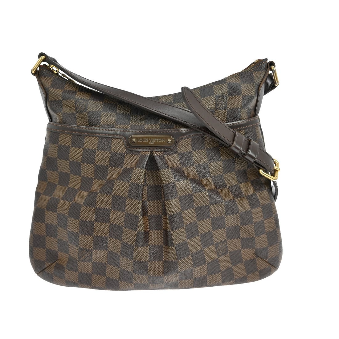 Louis Vuitton Bloomsbury PM Damier Canvas Crossbody Bag N42251 Brown: Louis Vuitton Bloomsbury PM Damier Canvas Crossbody Bag N42251 Brown This Louis Vuitton Bloomsbury PM crossbody bag features the iconic Damier canvas leather exterior in brown with a check pattern and