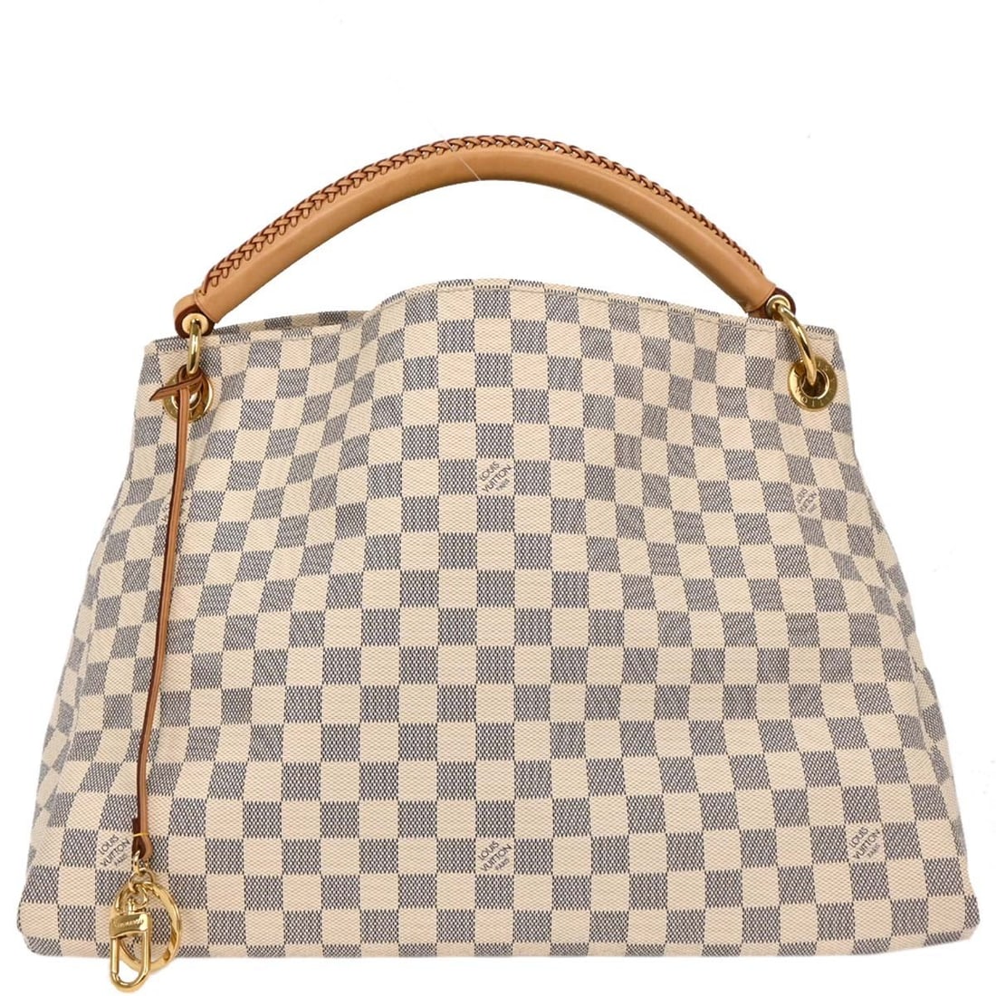Louis Vuitton Damier Canvas Artsy Tote 42cm White Female: Louis Vuitton Damier Canvas Artsy Tote 42cm White Female Louis Vuitton Artsy handbag crafted from durable canvas in a white Damier pattern. Designed for women, this spacious handbag features a distinc