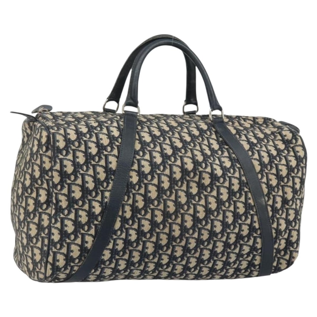 Christian Dior Trotter Canvas Navy Silver Women's Handbag France: Christian Dior Trotter Canvas Navy Silver Women's Handbag France This Christian Dior women's handbag features the iconic Trotter canvas in navy and silver tones. The bag is made in France and offers p