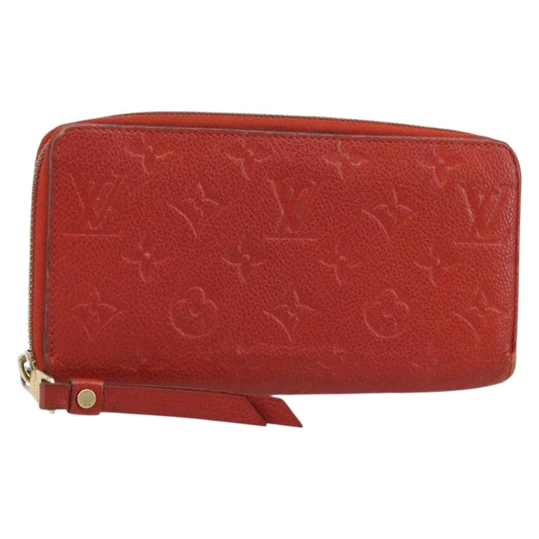 Louis Vuitton Zippy Long Wallet Monogram Empreinte Red M60737: Louis Vuitton Zippy Long Wallet Monogram Empreinte Red M60737 This is a Louis Vuitton Monogram Empreinte Zippy Long Wallet in red. Crafted from Monogram Empreinte leather, this women's wallet features