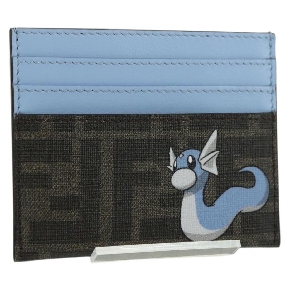FENDI Zucca Canvas Black Brown Card Case with Dust Bag Box: FENDI Zucca Canvas Black Brown Card Case with Dust Bag Box This FENDI card case is crafted from signature Zucca canvas in black and brown tones. Designed for women, it features a compact and functiona