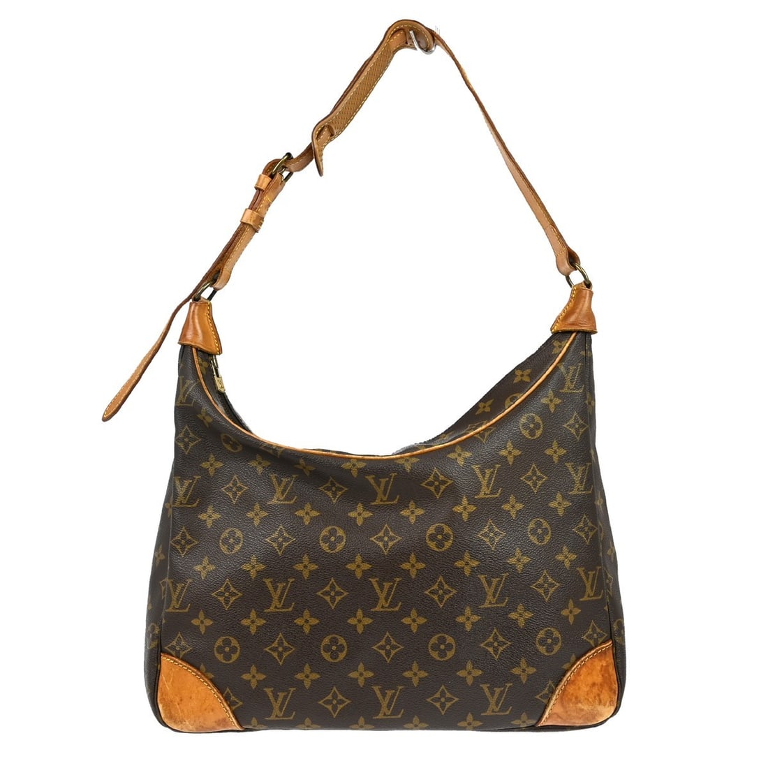 Louis Vuitton Boulogne 35 Monogram Leather Shoulder Bag M51260 Vintage: Louis Vuitton Boulogne 35 Monogram Leather Shoulder Bag M51260 Vintage This Louis Vuitton Monogram Boulogne 35 shoulder bag features the iconic brown monogram pattern and is crafted from leather with 