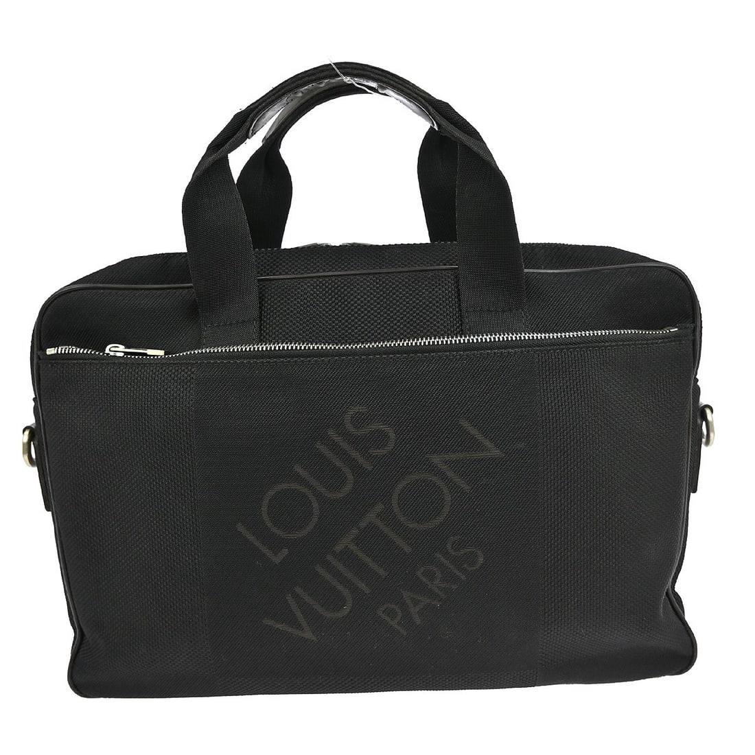 Louis Vuitton Damier Geant Associe PM Black Handbag: Louis Vuitton Damier Geant Associe PM Black Handbag This Louis Vuitton Associe PM handbag features the iconic Damier Geant pattern in black. Crafted from monogram geant canvas and leather, it is desig