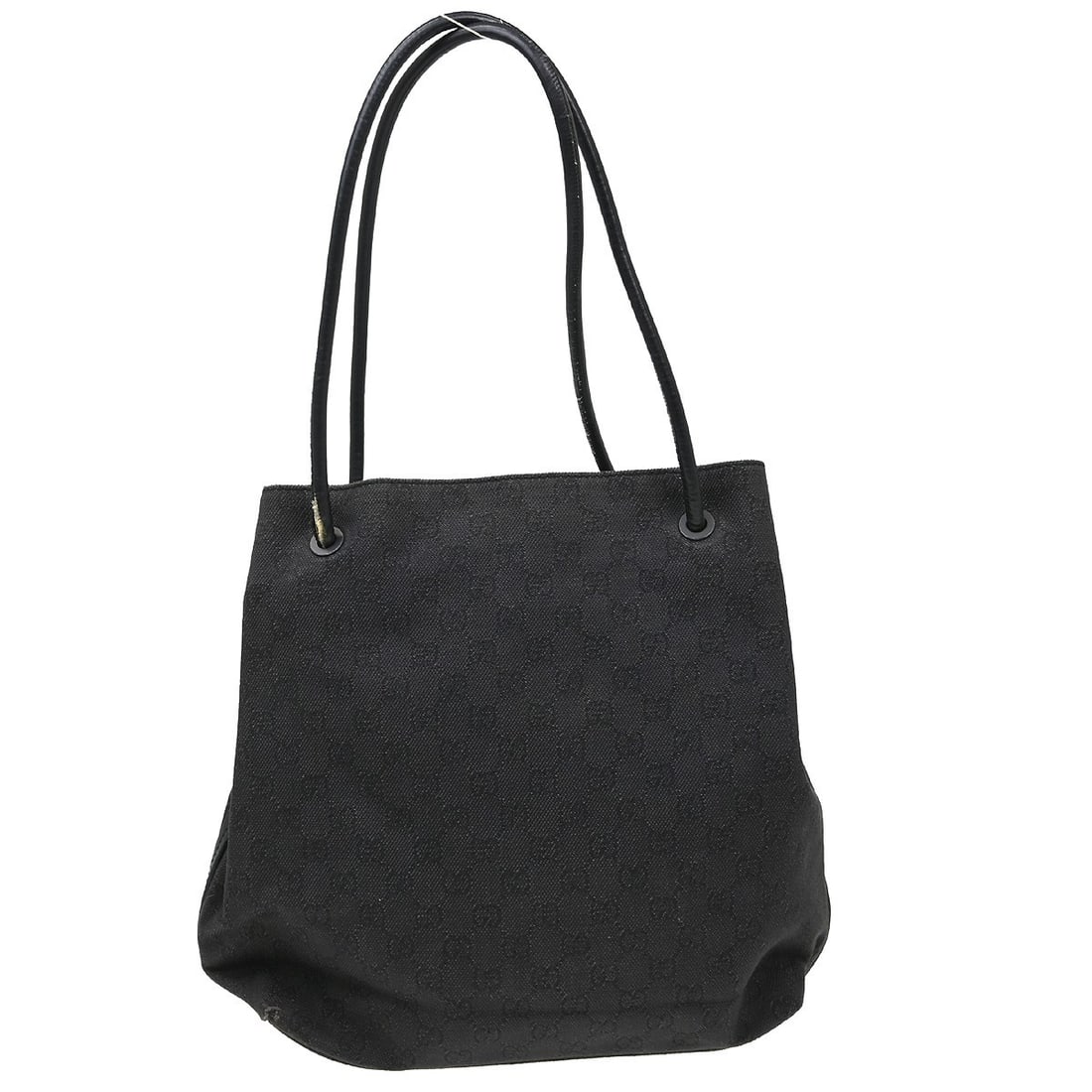 Gucci black GG canvas leather tote handbag 101341 2684: Gucci black GG canvas leather tote handbag 101341 2684 This Gucci Black GG tote handbag features a classic tote style with a medium size, crafted from canvas leather in a black exterior. Made in Italy
