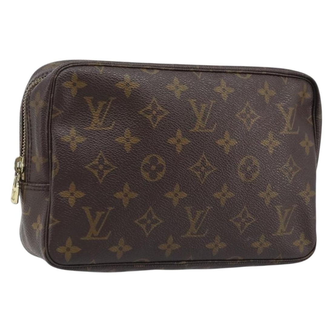 Louis Vuitton Monogram Canvas Trousse Toilette 23 Women's Clutch Bag M47524: Louis Vuitton Monogram Canvas Trousse Toilette 23 Women's Clutch Bag M47524 This Louis Vuitton Monogram Trousse Toilette 23 Clutch Bag features the iconic monogram canvas exterior with a classic desig