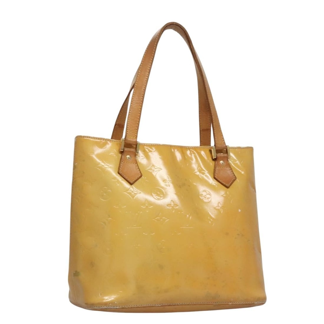 Louis Vuitton Houston Gris Vernis Patent Leather Handbag M91053: Louis Vuitton Houston Gris Vernis Patent Leather Handbag M91053 This is a Louis Vuitton Monogram Vernis Houston handbag in the Gris color, crafted from patent leather. Designed for women, the bag feat
