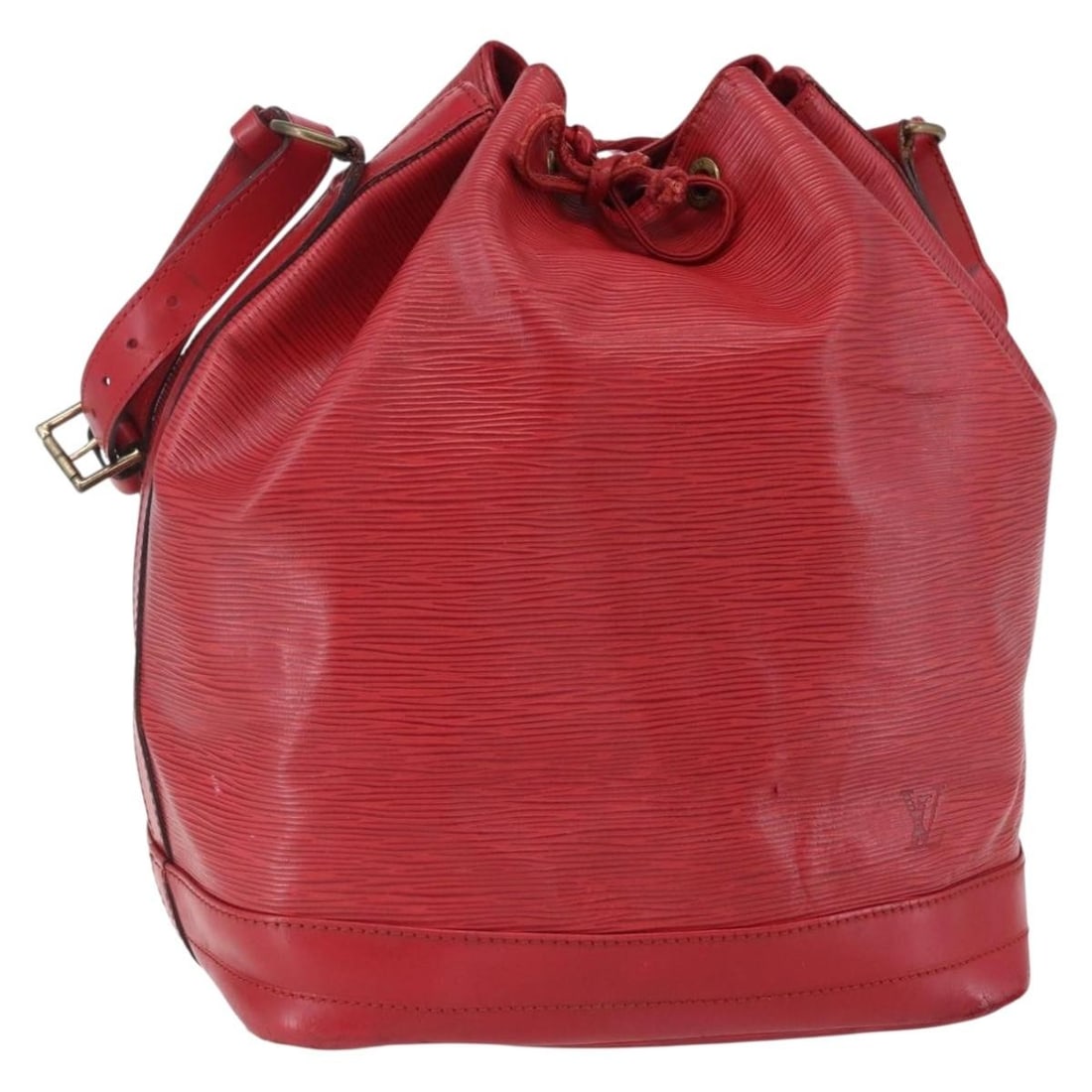 LOUIS VUITTON Epi Noe Shoulder Bag Red M44007 Authentic: LOUIS VUITTON Epi Noe Shoulder Bag Red M44007 Authentic Discover the iconic LOUIS VUITTON Epi Noe Shoulder Bag in a vibrant red hue, an exquisite accessory that embodies luxury and style. Crafted from