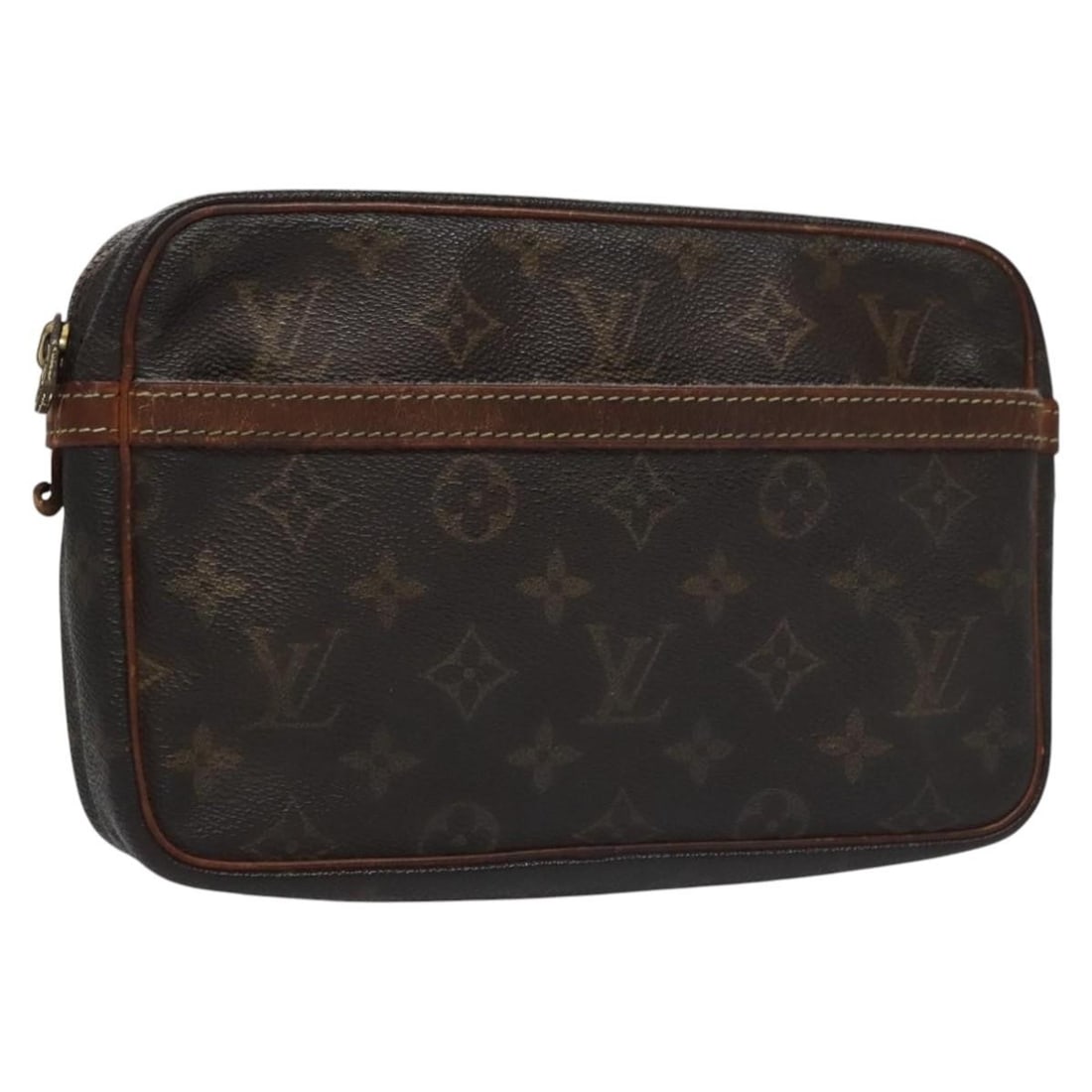 Louis Vuitton Compiegne 23 Monogram Canvas Clutch Bag M51847 France: Louis Vuitton Compiegne 23 Monogram Canvas Clutch Bag M51847 France This is a Louis Vuitton Compiegne 23 clutch bag, crafted from signature monogram canvas. The bag is designed for women and features 
