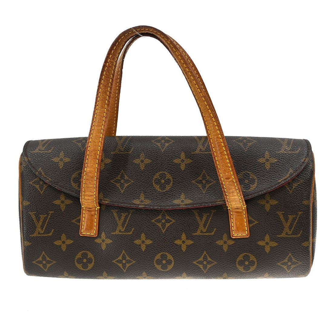 Louis Vuitton Sonatine Monogram Canvas Brown Medium Vintage Handbag: Louis Vuitton Sonatine Monogram Canvas Brown Medium Vintage Handbag This is a vintage Louis Vuitton Sonatine handbag crafted from monogram canvas leather in brown. It features a magnetic closure, brow