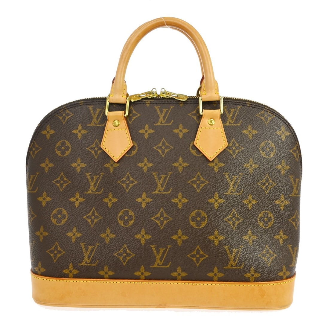 Louis Vuitton Alma Brown Canvas Vintage Women's Satchel Bag: Louis Vuitton Alma Brown Canvas Vintage Women's Satchel Bag This is a Louis Vuitton Alma handbag crafted in brown monogram canvas. Designed for women, it features leather trim and handles. The bag sho