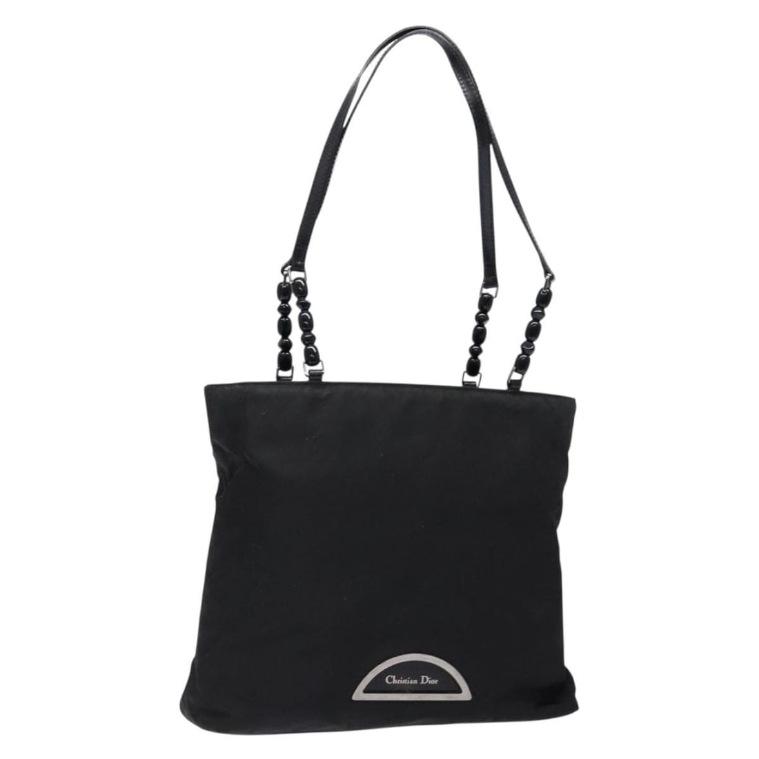 Christian Dior Maris Pearl Black Nylon Tote Bag Italy Auth SW1127: Christian Dior Maris Pearl Black Nylon Tote Bag Italy Auth SW1127 Introducing the Christian Dior Maris Pearl Tote Bag, a stylish accessory that combines practicality with luxury. Crafted from durable 