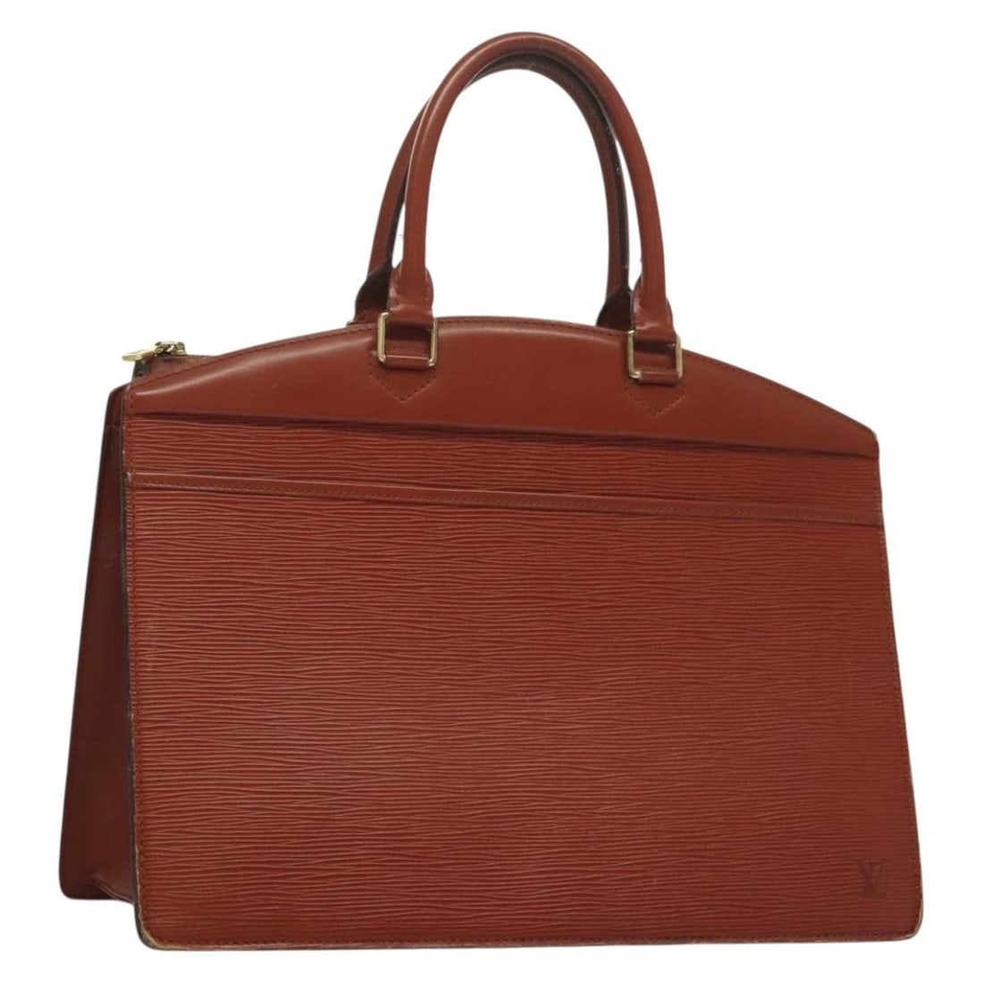 Louis Vuitton Epi Riviera Hand Bag Brown M48183 Made in France: Louis Vuitton Epi Riviera Hand Bag Brown M48183 Made in France This authentic LOUIS VUITTON Epi Riviera Hand Bag is crafted in France from durable Epi leather in a classic brown hue. Designed for styl