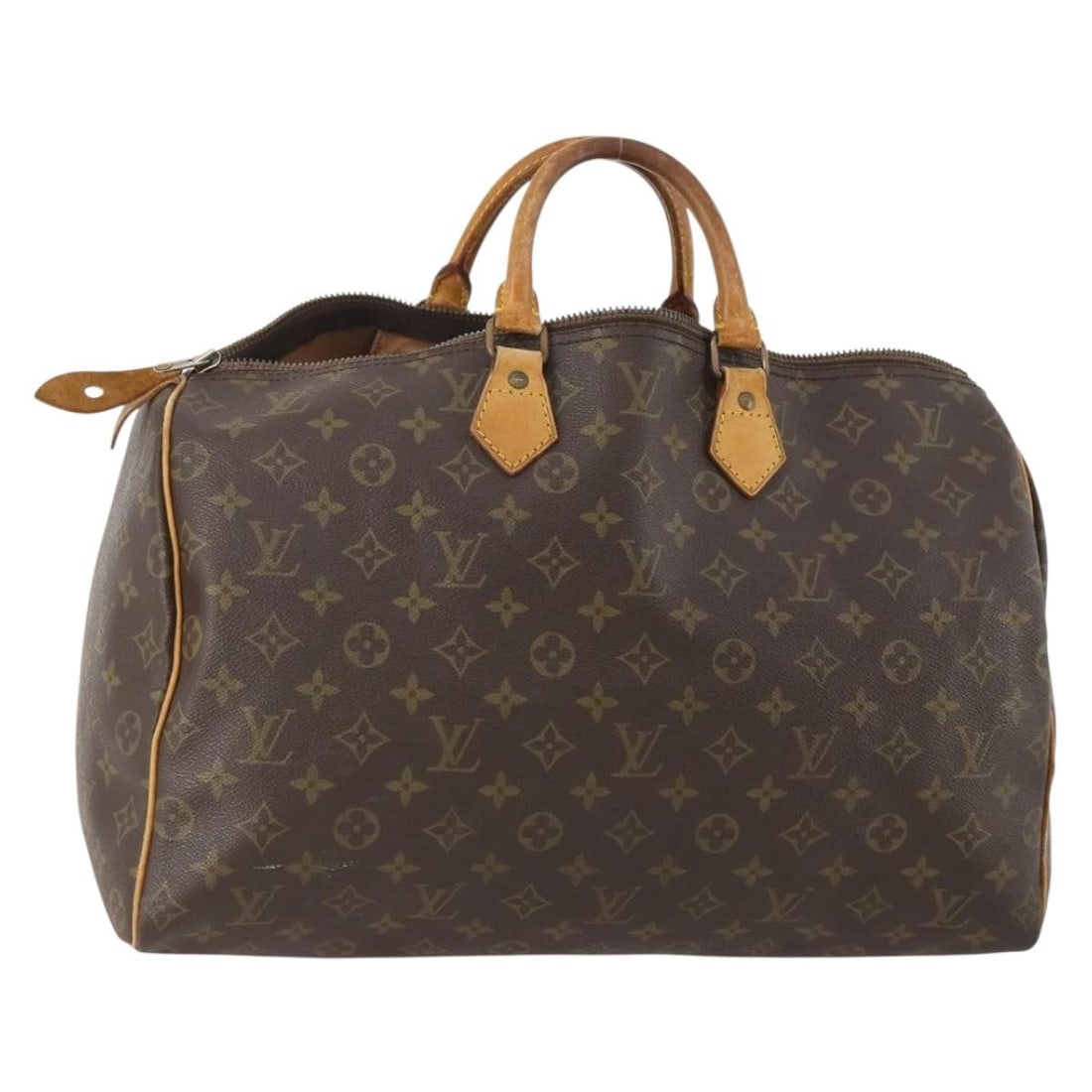 Louis Vuitton Speedy 40 Monogram Canvas Handbag M41522 for Women: Louis Vuitton Speedy 40 Monogram Canvas Handbag M41522 for Women This Louis Vuitton Monogram Speedy 40 handbag features the iconic monogram canvas and is designed for women. The bag offers a spacious 