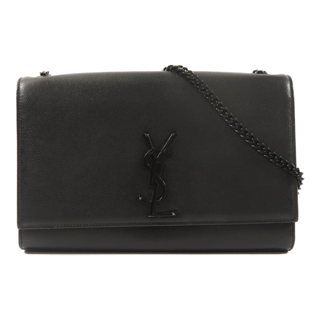 Yves Saint Laurent Kate Medium Black Calfskin Shoulder Bag: Yves Saint Laurent Kate Medium Black Calfskin Shoulder Bag This Saint Laurent Kate Medium Chain Shoulder Bag is crafted from black calfskin leather, offering a sophisticated and timeless look. Designe