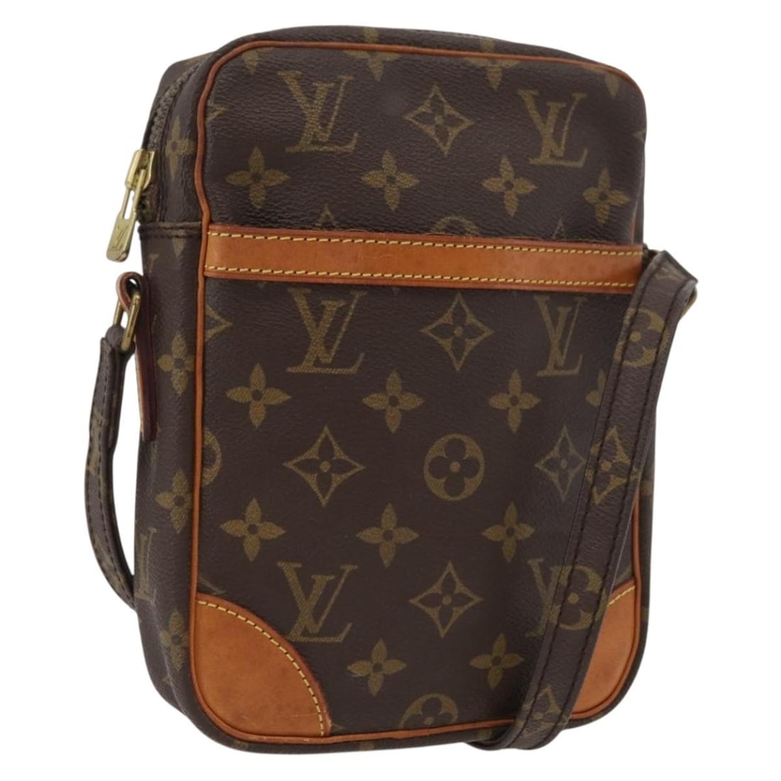 Louis Vuitton Danube Monogram Canvas Shoulder Bag M45266 France: Louis Vuitton Danube Monogram Canvas Shoulder Bag M45266 France This is a Louis Vuitton Monogram Danube Shoulder Bag, model M45266, crafted from signature monogram canvas. Designed for women, the bag 