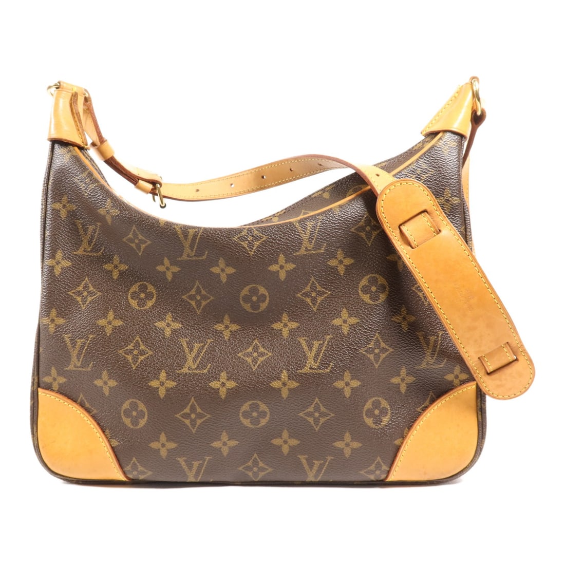 LOUIS VUITTON Boulogne Shoulder Bag M51262 Monogram Brown GHW: LOUIS VUITTON Boulogne Shoulder Bag M51262 Monogram Brown GHW The Louis Vuitton Boulogne Shoulder Bag (M51262) is a stylish accessory crafted from durable PVC coated canvas in a rich brown hue. This b