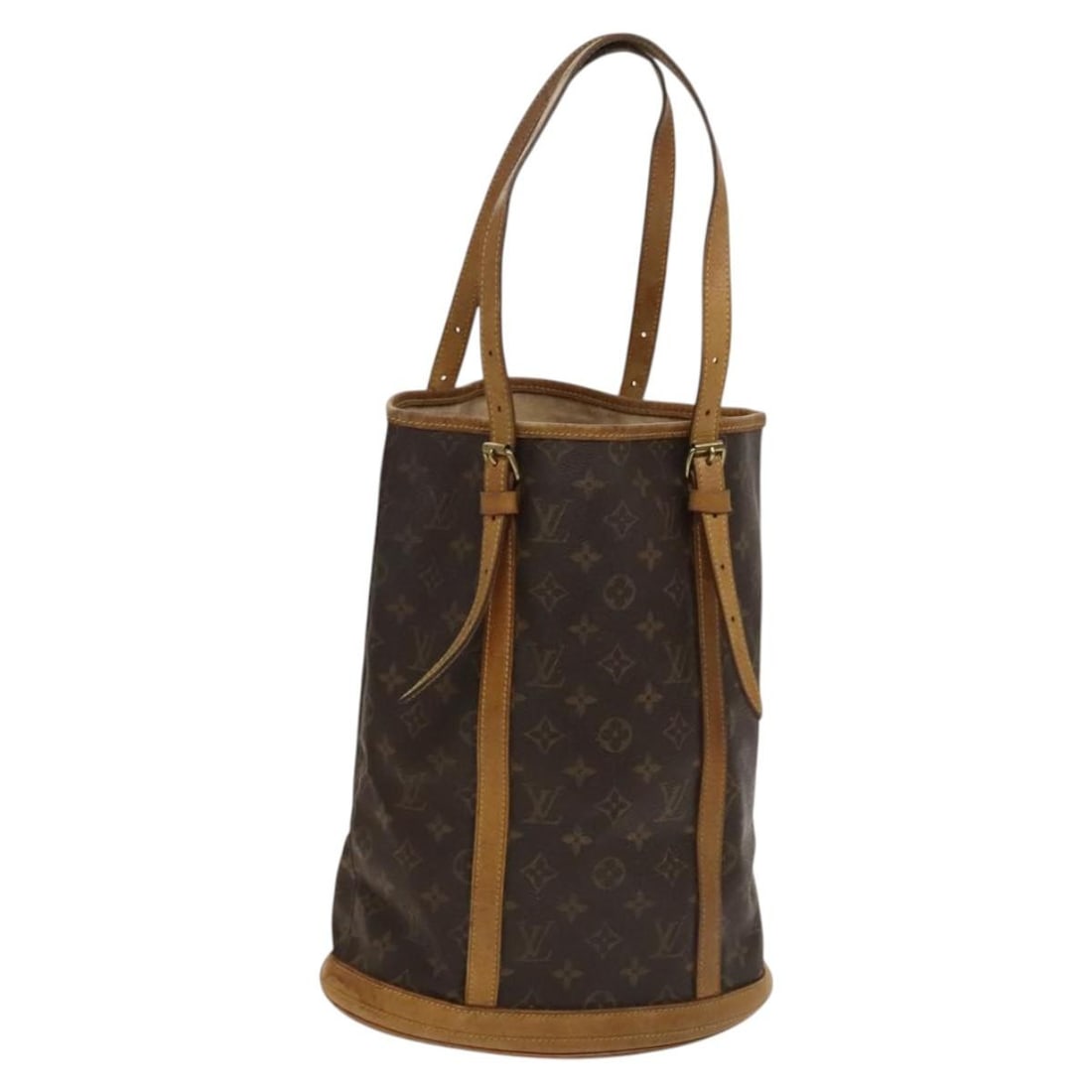 Louis Vuitton Monogram Canvas Bucket GM Shoulder Tote M42236 France: Louis Vuitton Monogram Canvas Bucket GM Shoulder Tote M42236 France This Louis Vuitton Monogram Bucket GM Shoulder Bag features the classic monogram canvas and is designed for women. The bag includes 