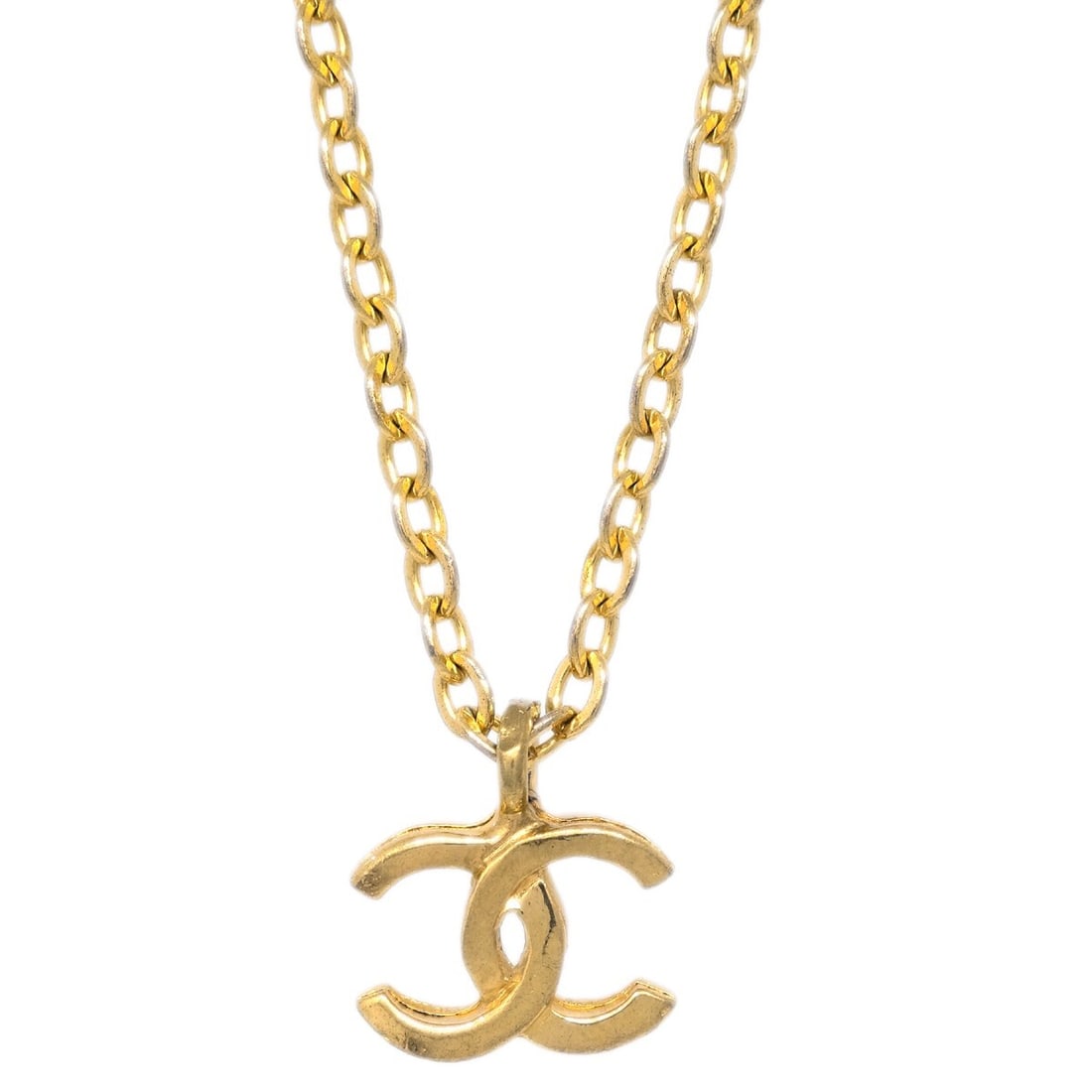 Chanel Gold-plated Mini CC Charm Necklace 683/1982: Chanel Gold-plated Mini CC Charm Necklace 683/1982 This exquisite Chanel Gold Mini CC Pendant Necklace features the iconic CC logo in a charming pendant design. Crafted with a gold-plated finish, this