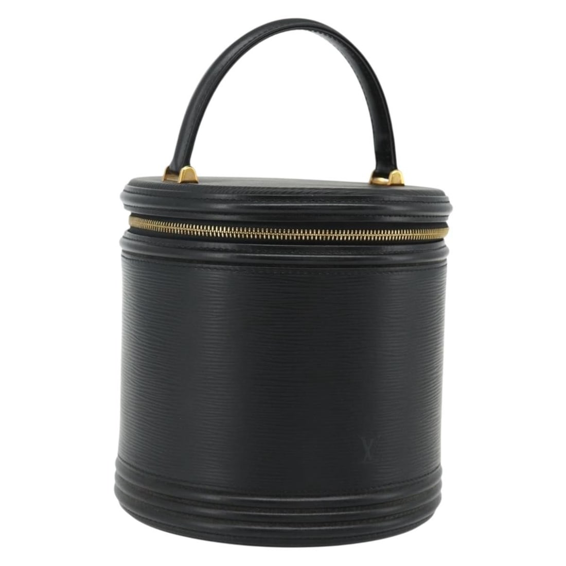 Louis Vuitton Cannes Epi Leather Black Handbag M48032: Louis Vuitton Cannes Epi Leather Black Handbag M48032 This Louis Vuitton Epi Cannes Hand Bag in black features the iconic Epi leather exterior and is designed for women. The handbag measures approxima
