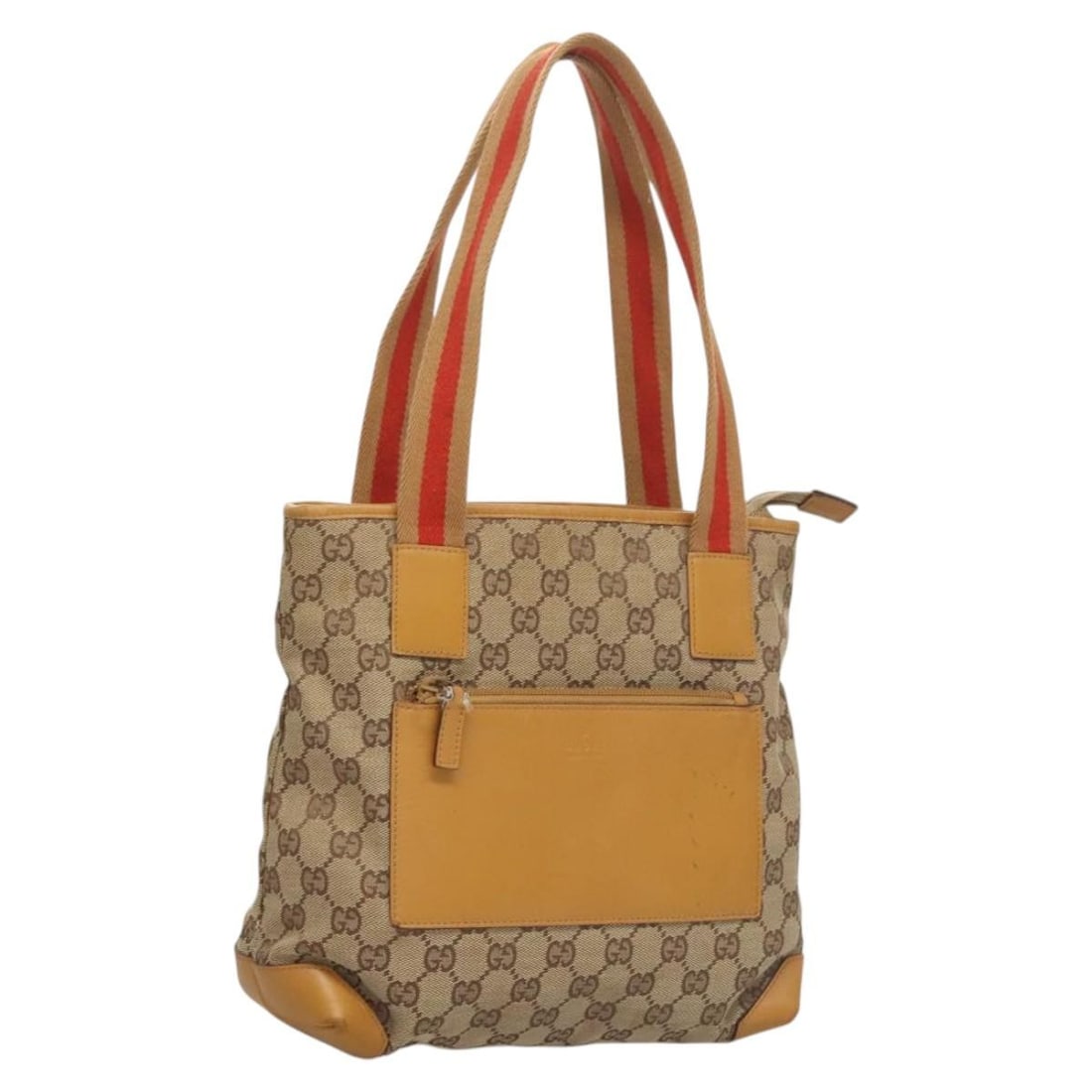 Beige Silver GG Canvas Tote by Gucci 019 0402 Italy: Beige Silver GG Canvas Tote by Gucci 019 0402 Italy This is a GUCCI GG Canvas Tote Bag in beige and silver, crafted in Italy. The tote features signature GG canvas material with silver-toned accents. 
