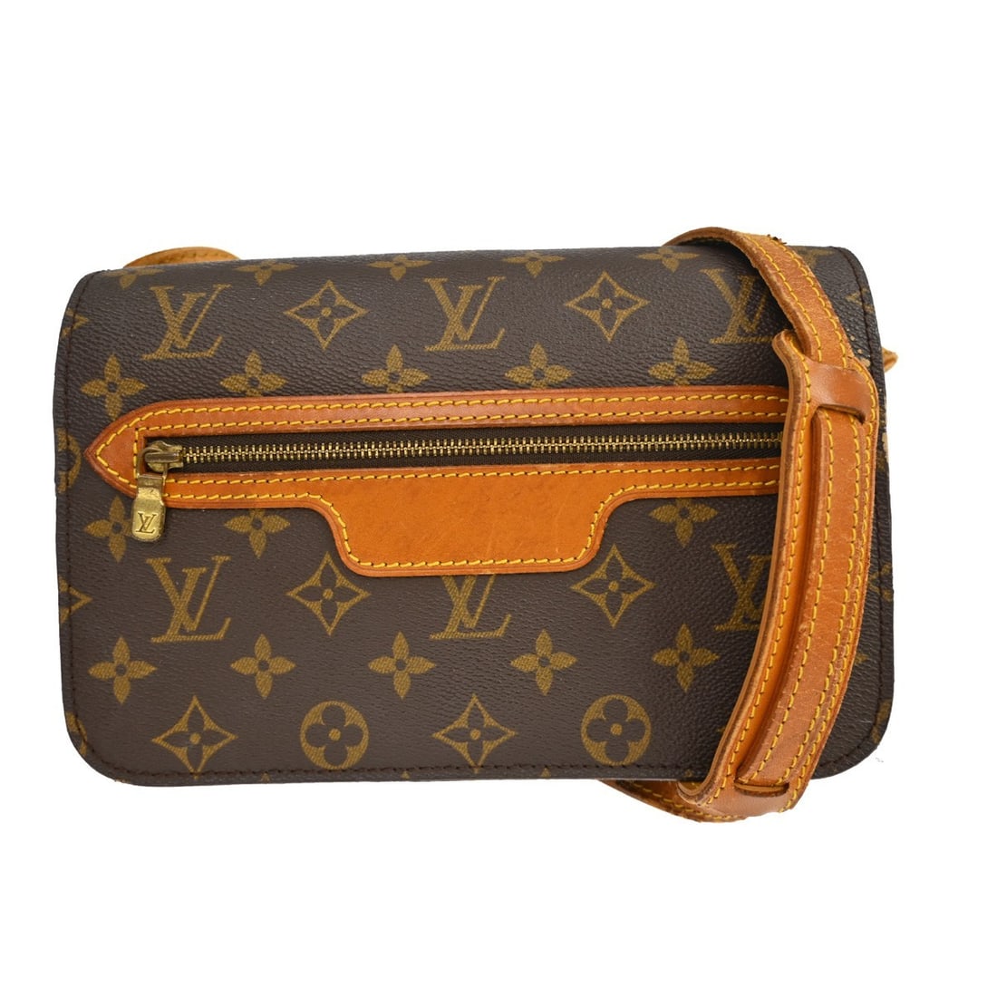 Louis Vuitton Saint Germain 24 Monogram Canvas Medium Shoulder Bag: Louis Vuitton Saint Germain 24 Monogram Canvas Medium Shoulder Bag This is a vintage Louis Vuitton Saint Germain 24 shoulder bag crafted from monogram canvas leather in brown. The medium-sized bag fea