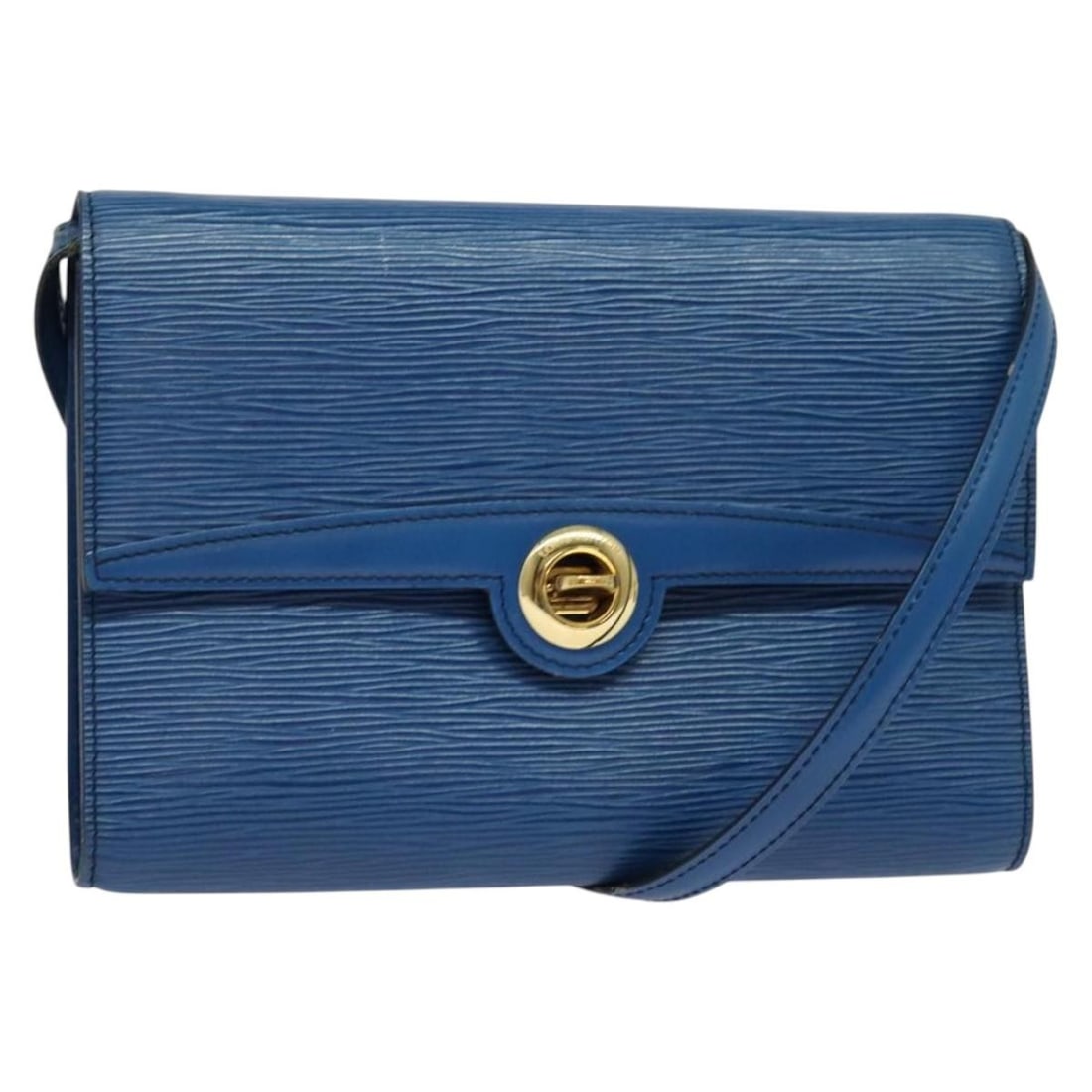LOUIS VUITTON Epi Pochette Arche Shoulder Bag Blue M52575 France (1 of 18)