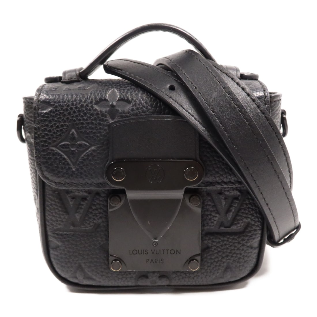 LOUIS VUITTON Pico S-Lock 2way Shoulder Bag M83148 Black Taurillon: LOUIS VUITTON Pico S-Lock 2way Shoulder Bag M83148 Black Taurillon Introducing the LOUIS VUITTON Pico S-Lock 2way Shoulder Bag, a stylish and versatile accessory crafted from premium black calfskin (c
