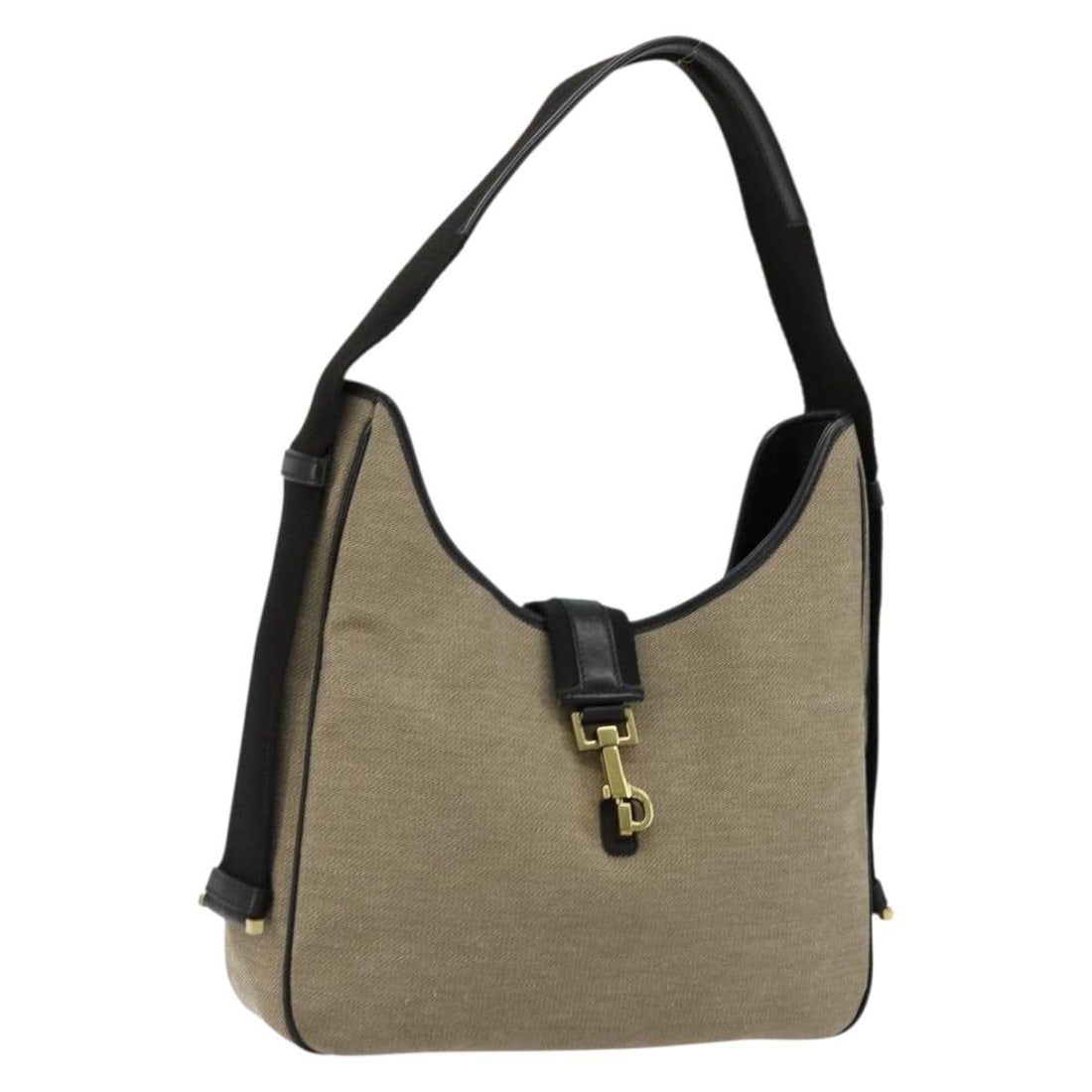 Gucci Beige Gold Canvas Shoulder Bag 92735 Italy: Gucci Beige Gold Canvas Shoulder Bag 92735 Italy This GUCCI shoulder bag features a beige and gold canvas exterior with a classic silhouette. Designed for women, it offers a spacious interior and a co