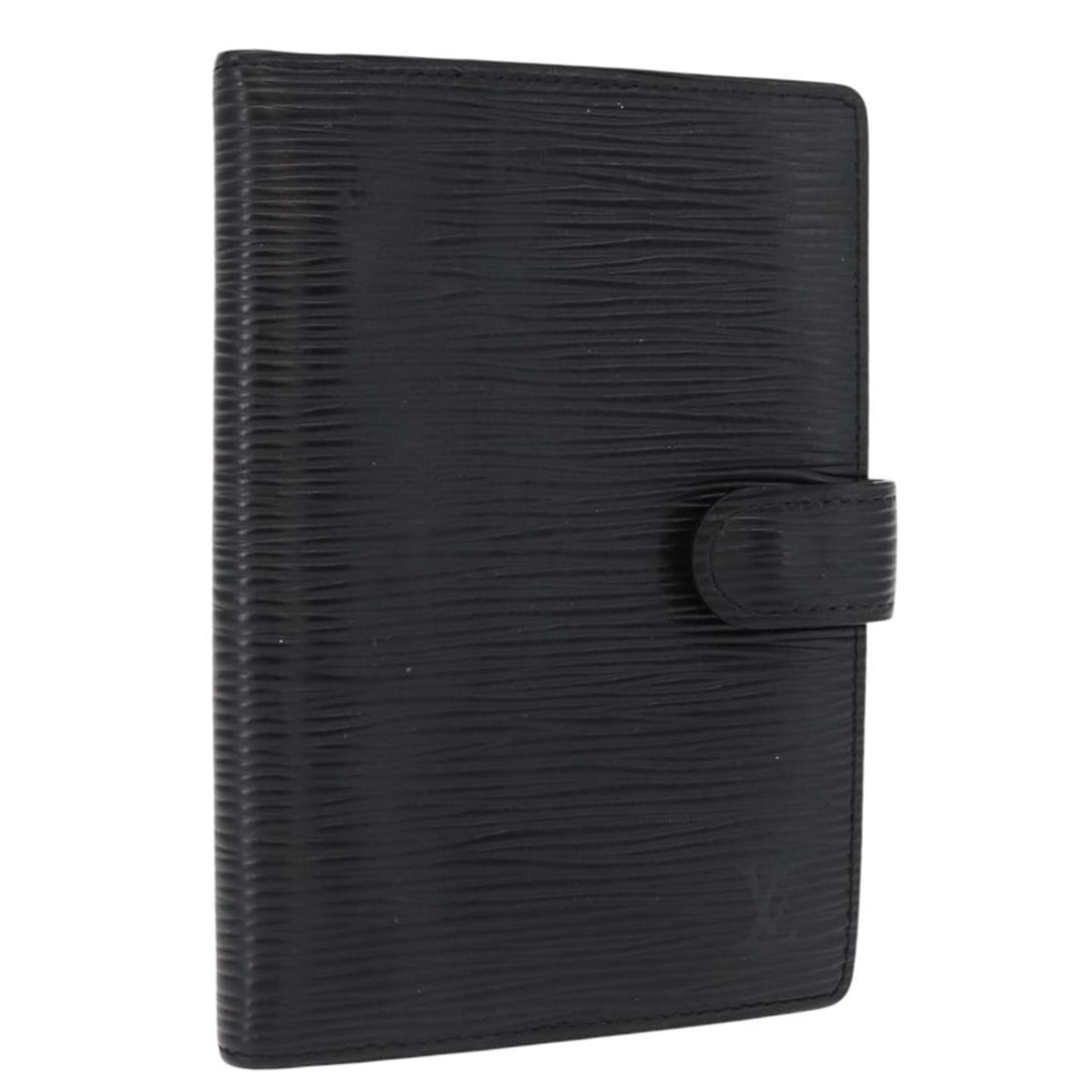 Louis Vuitton Epi Leather Black PM Agenda Planner Cover R20052: Louis Vuitton Epi Leather Black PM Agenda Planner Cover R20052 This Louis Vuitton Epi Agenda PM day planner cover is crafted from black Epi leather and features a compact, structured silhouette. Made 