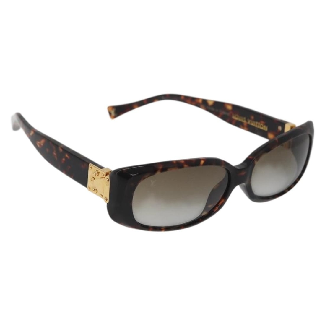 Brown Plastic Sunglasses by Louis Vuitton for Women France: Brown Plastic Sunglasses by Louis Vuitton for Women France These Louis Vuitton tortoise sunglasses are crafted from brown plastic and designed for women. Made in France, they feature a classic style w