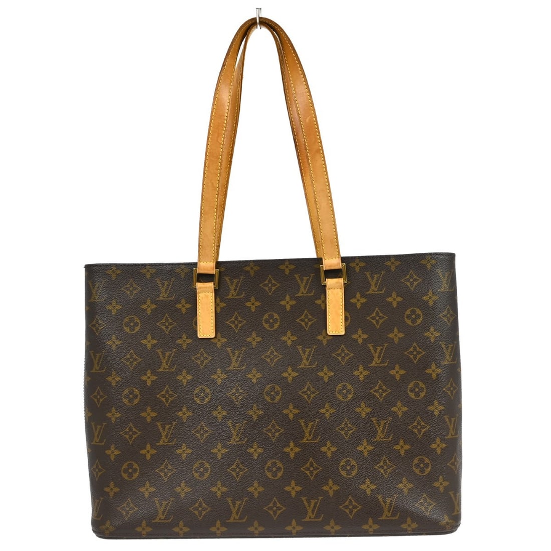 Louis Vuitton Luco Monogram Canvas Large Shoulder Tote Bag M51155: Louis Vuitton Luco Monogram Canvas Large Shoulder Tote Bag M51155 This Louis Vuitton Monogram Luco shoulder tote bag features the iconic monogram canvas leather exterior with beige leather double hand