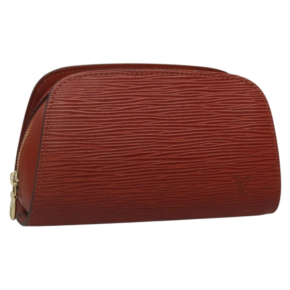 Louis Vuitton Epi Dauphine PM Pouch Brown M48443 Made in France: Louis Vuitton Epi Dauphine PM Pouch Brown M48443 Made in France This LOUIS VUITTON Epi Dauphine PM Pouch is crafted from high-quality Epi Leather in a rich brown hue, combining elegance with practical