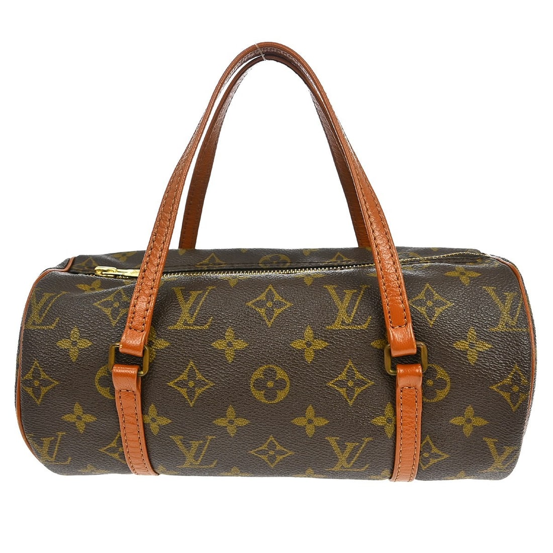 Louis Vuitton Papillon 26 Monogram Canvas Brown Medium Top Handle Bag: Louis Vuitton Papillon 26 Monogram Canvas Brown Medium Top Handle Bag This Louis Vuitton Papillon 26 handbag features the classic monogram canvas leather exterior with leather lining, accented by the 