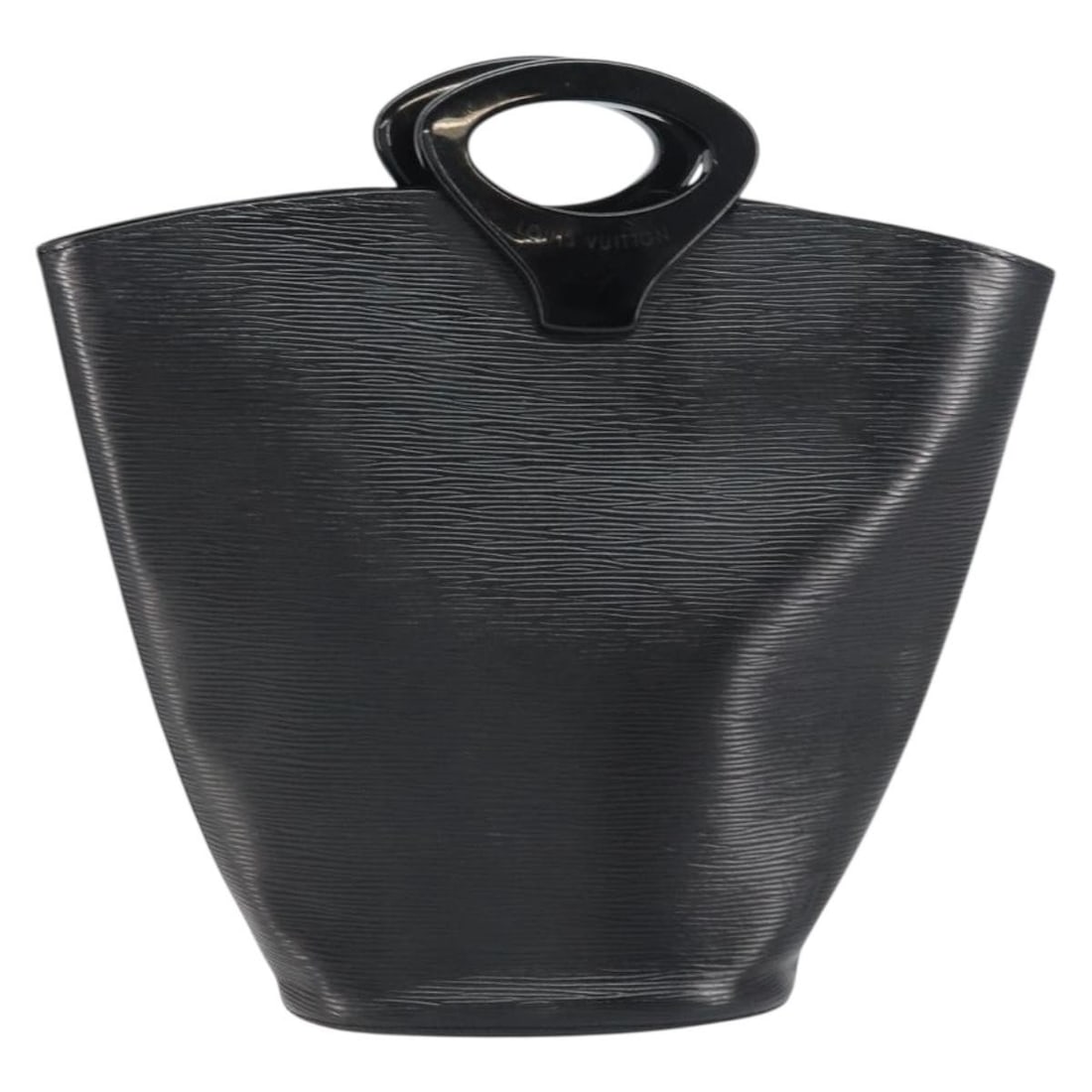 Black Epi Leather Noctumble Handbag by Louis Vuitton M54522: Black Epi Leather Noctumble Handbag by Louis Vuitton M54522 This Louis Vuitton Epi Noctumble handbag features a structured silhouette crafted from black Epi leather. The bag shows significant signs of