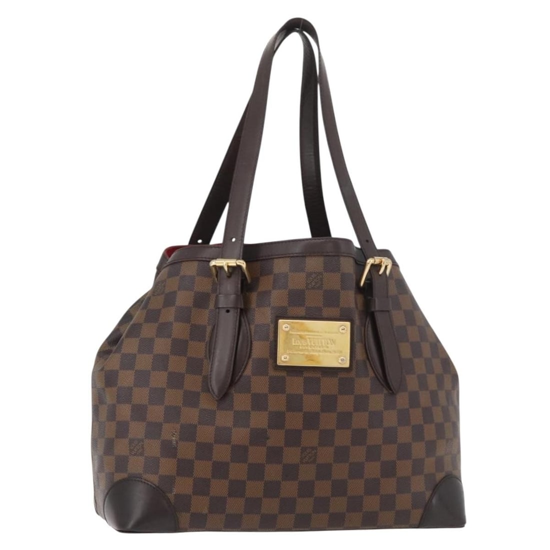 Louis Vuitton Hampstead GM Damier Ebene Canvas Tote Bag N51203: Louis Vuitton Hampstead GM Damier Ebene Canvas Tote Bag N51203 This Louis Vuitton Damier Ebene Hampstead GM Tote Bag is crafted from signature Damier Ebene canvas and features a spacious interior, mak