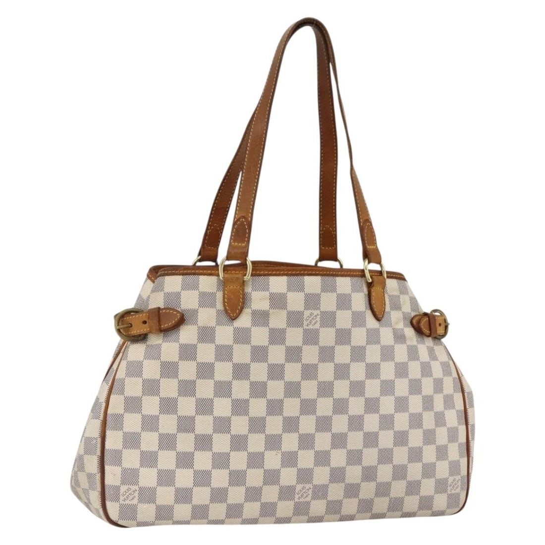 Damier Azur Canvas Batignolles Horizontal Tote N48172 by Louis Vuitton: Damier Azur Canvas Batignolles Horizontal Tote N48172 by Louis Vuitton This Louis Vuitton Batignolles Horizontal Tote Bag features the signature Damier Azur canvas and is designed for women. The bag i