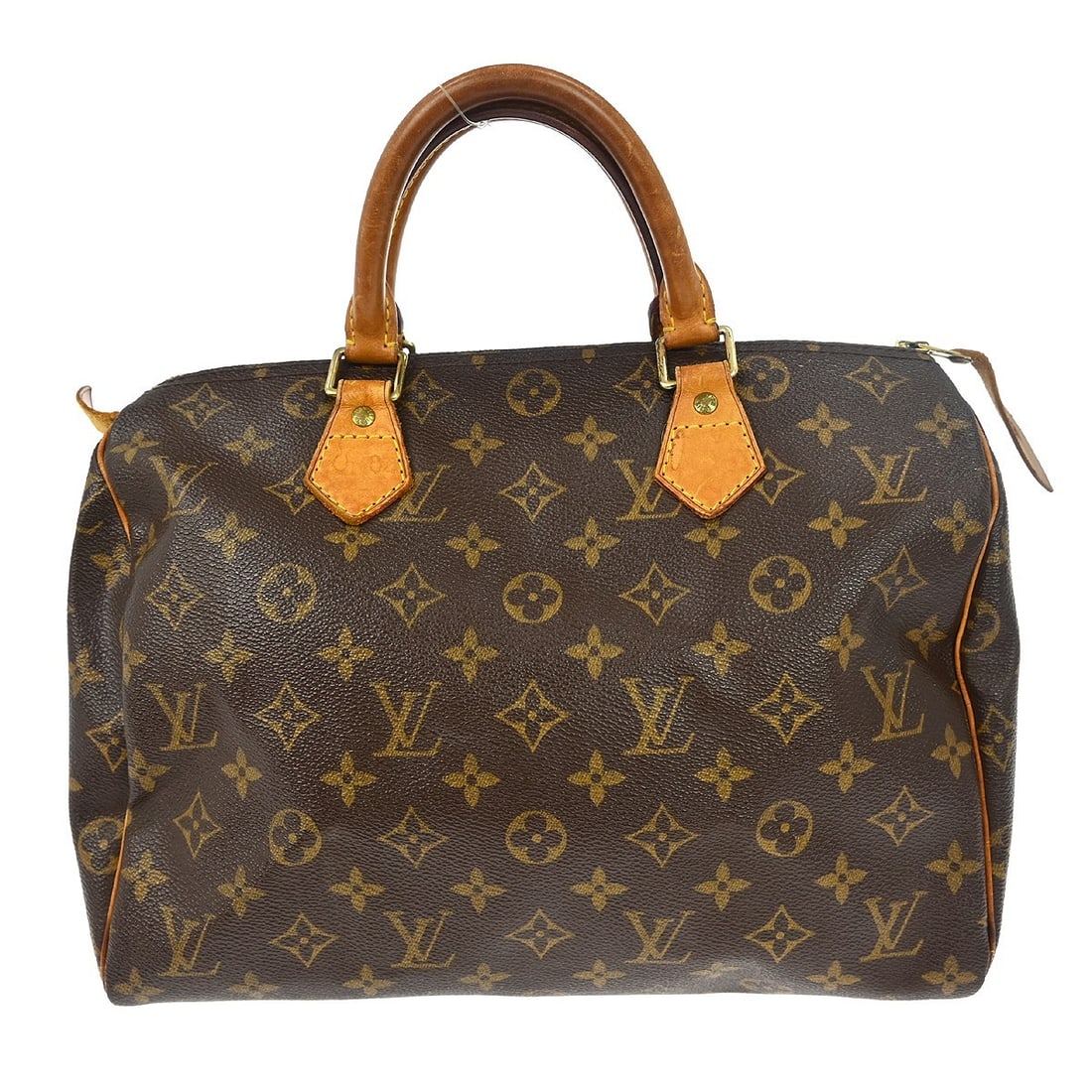 Louis Vuitton Speedy 30 Monogram Canvas Medium Satchel Bag M41526: Louis Vuitton Speedy 30 Monogram Canvas Medium Satchel Bag M41526 This is a vintage Louis Vuitton Speedy 30 satchel handbag crafted in the signature monogram canvas with beige double leather handles. 