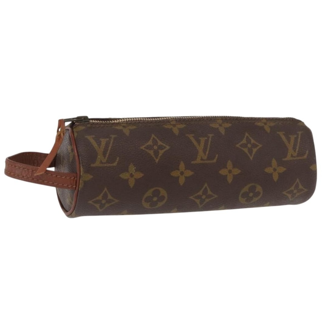 Monogram Canvas Trousse Rondo Pouch by Louis Vuitton M47630: Monogram Canvas Trousse Rondo Pouch by Louis Vuitton M47630 This Louis Vuitton Monogram Trousse Rondo Pouch features the classic monogram canvas exterior in a round silhouette. Designed for women, it 