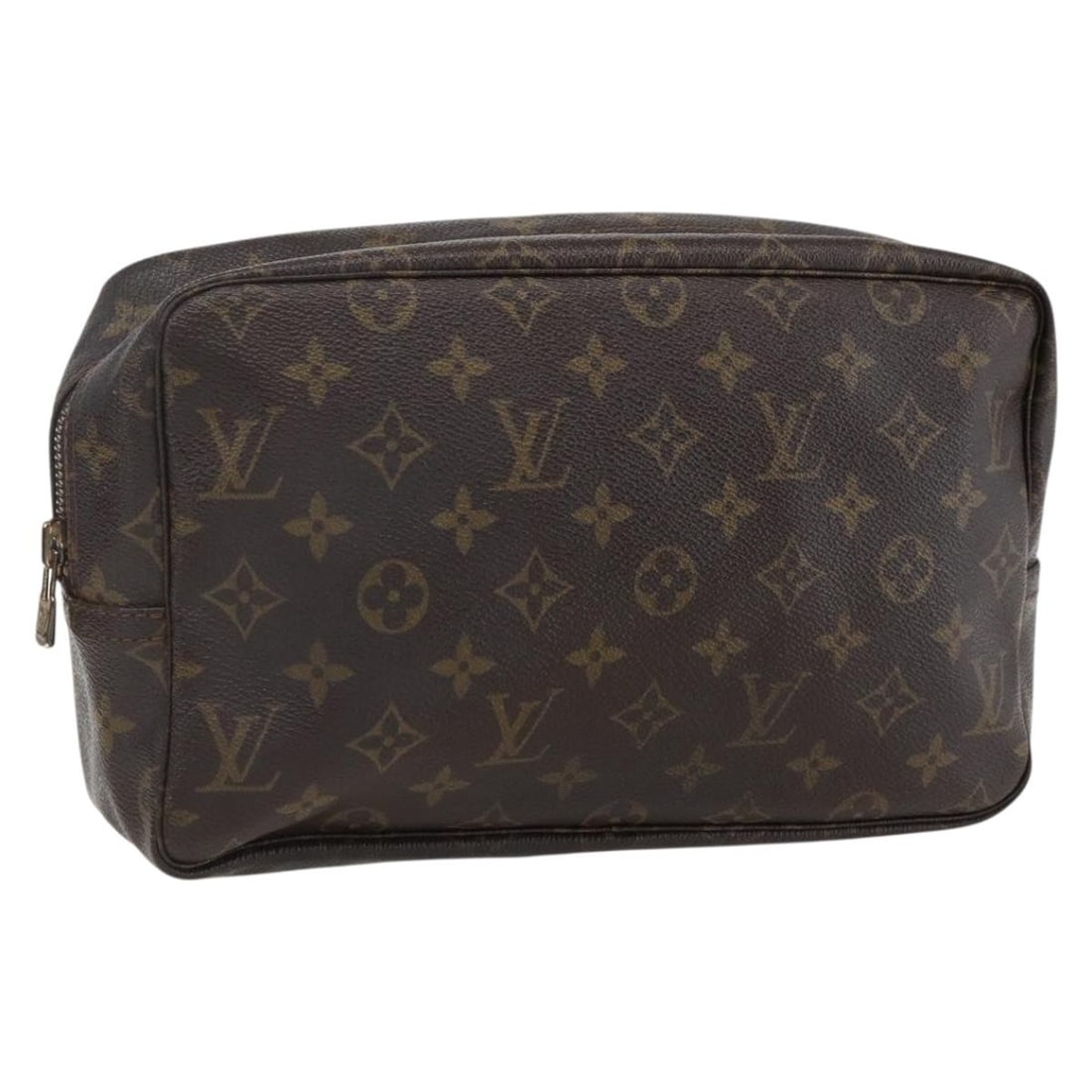 Monogram Canvas Trousse Toilette 28 Clutch by Louis Vuitton M47522: Monogram Canvas Trousse Toilette 28 Clutch by Louis Vuitton M47522 This Louis Vuitton Monogram Trousse Toilette 28 clutch bag is crafted from signature monogram canvas and was made in France. It featu