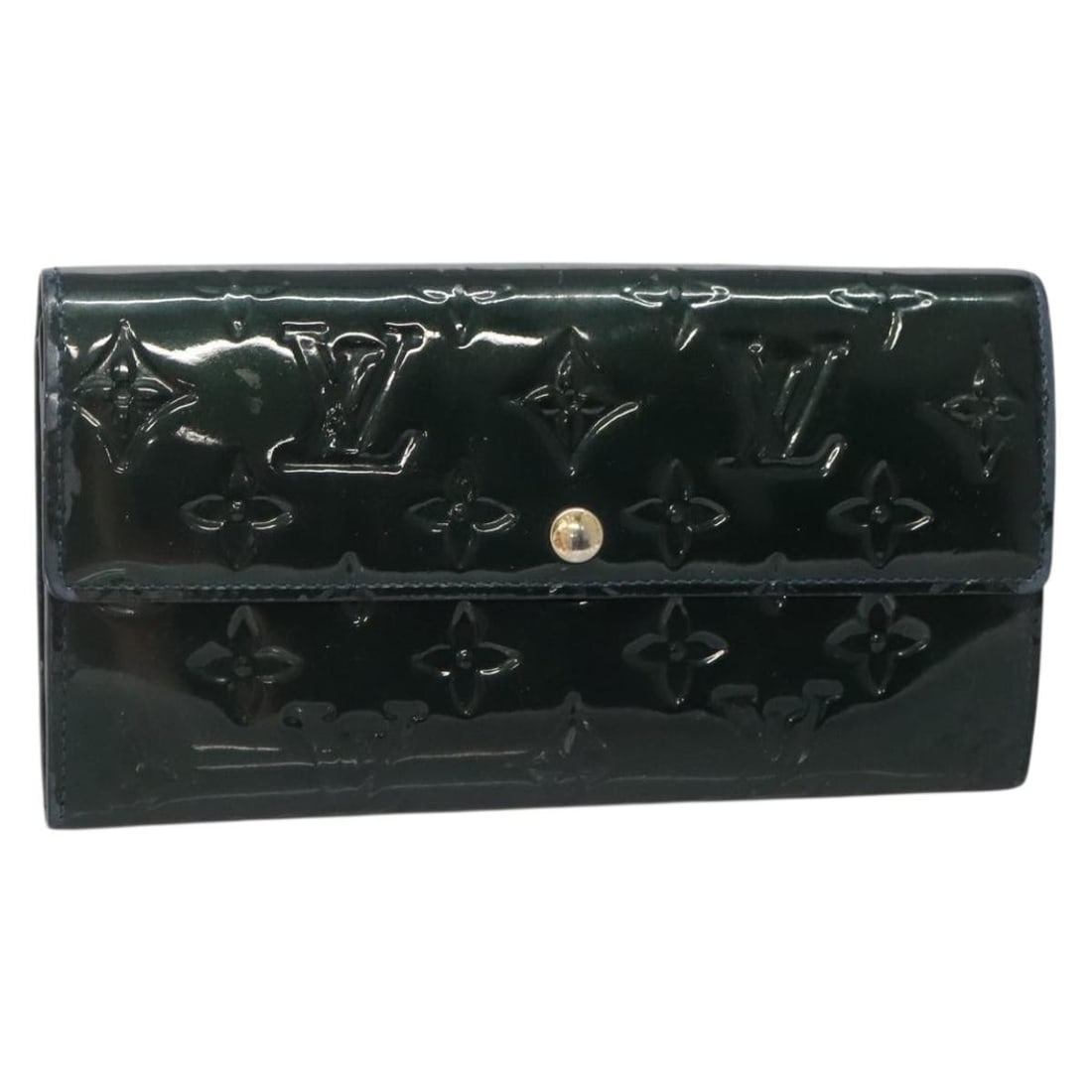 Louis Vuitton Vernis Portefeuille Sarah Long Wallet Bluenuit M93667 Auth: Louis Vuitton Vernis Portefeuille Sarah Long Wallet Bluenuit M93667 Auth Introducing the LOUIS VUITTON Vernis Portefeuille Sarah Long Wallet in a striking Bluenuit hue. This elegant long wallet is cra