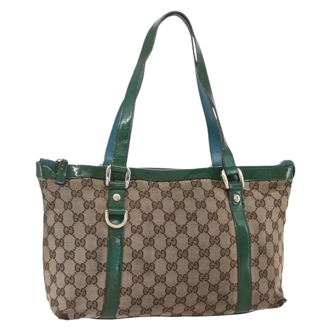 Gucci Abbey Tote GG Canvas Handbag in Beige and Gold Italy 141470: Gucci Abbey Tote GG Canvas Handbag in Beige and Gold Italy 141470 This is a Gucci GG Canvas Abbey tote bag in beige and gold, designed for women. Crafted from signature GG canvas, the bag features a s