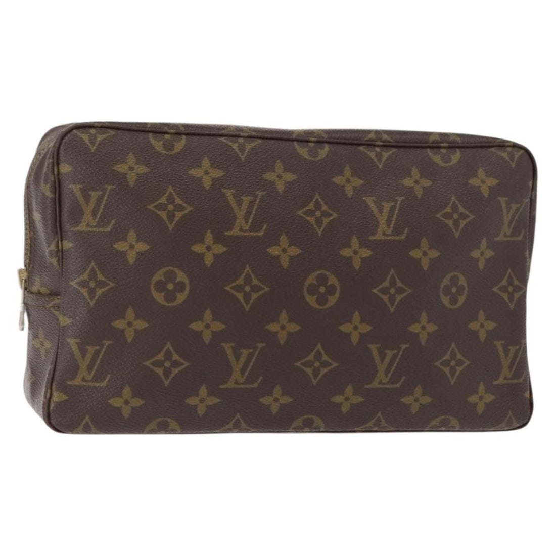Louis Vuitton Monogram Canvas Trousse Toilette 28 M47522 Clutch: Louis Vuitton Monogram Canvas Trousse Toilette 28 M47522 Clutch This Louis Vuitton Monogram Trousse Toilette 28 clutch bag is crafted from signature Monogram Canvas and features a classic rectangular 