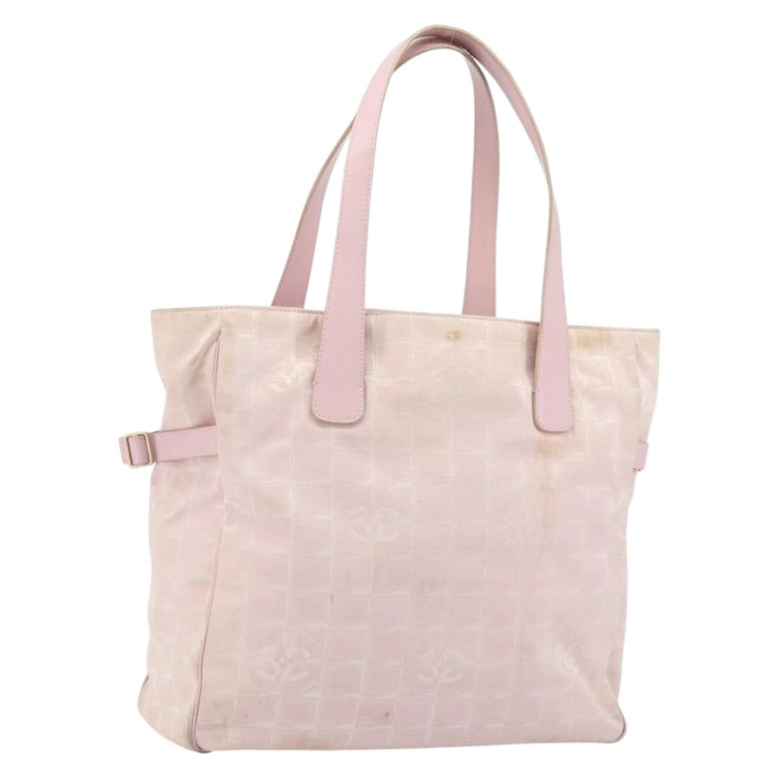 CHANEL Pink Gold Nylon Tote Bag New Travel Line: CHANEL Pink Gold Nylon Tote Bag New Travel Line This CHANEL Travel Line tote bag is crafted from pink and gold nylon, offering a stylish and practical accessory for everyday use. Made in Italy, the ba