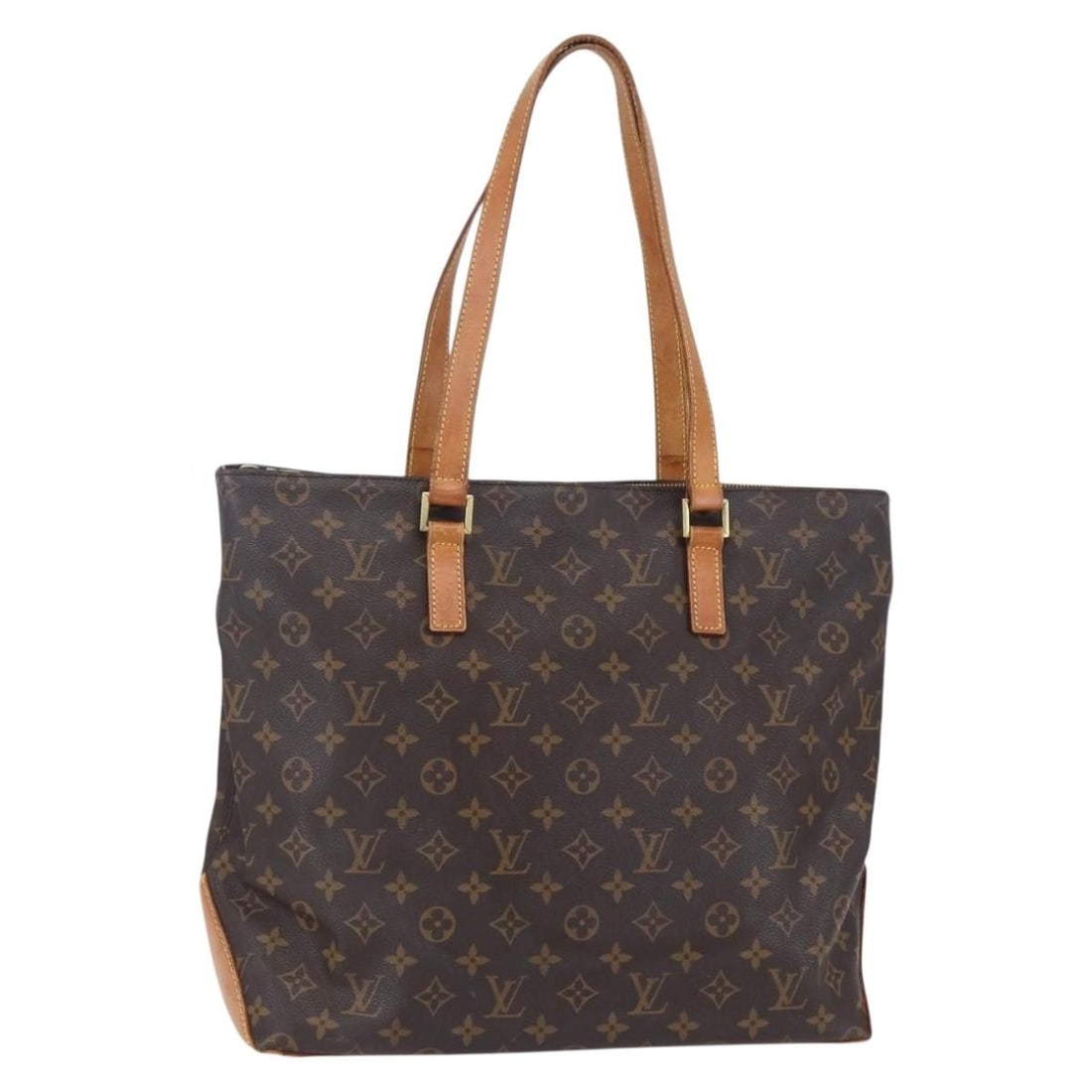 LOUIS VUITTON Monogram Cabas Mezzo Tote Bag M51151 Auth France: LOUIS VUITTON Monogram Cabas Mezzo Tote Bag M51151 Auth France This LOUIS VUITTON Monogram Cabas Mezzo Tote Bag (M51151) is a stylish and functional accessory, ideal for everyday use. Crafted from dur