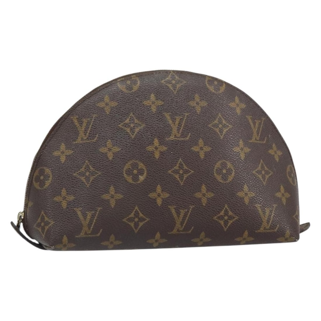 Louis Vuitton Monogram Canvas Demi Ronde M47520 Cosmetic Pouch France: Louis Vuitton Monogram Canvas Demi Ronde M47520 Cosmetic Pouch France This is a Louis Vuitton Monogram Trousse Demi Ronde cosmetic pouch, crafted from signature monogram canvas. The pouch features a z