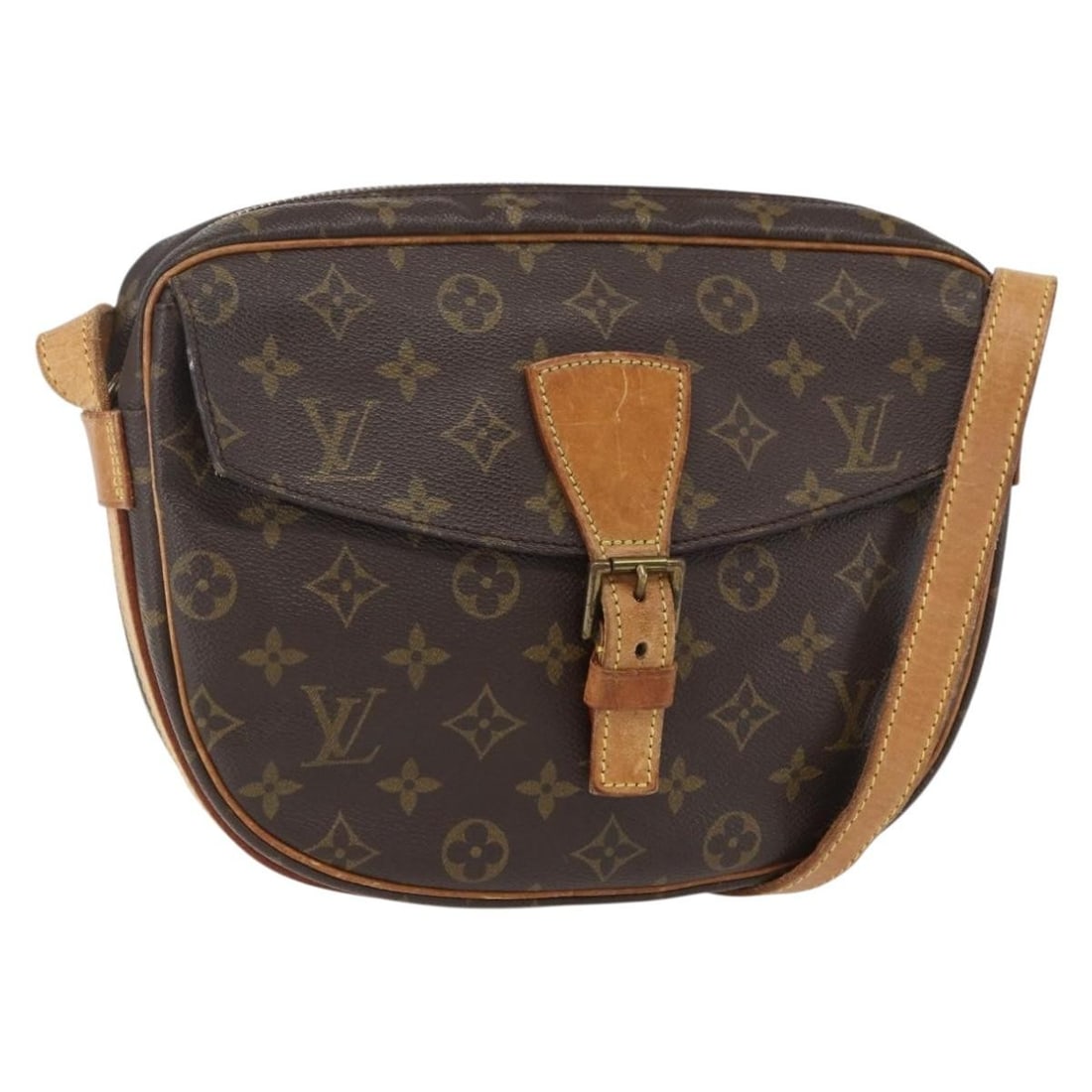 LOUIS VUITTON Monogram Jeune Fille MM Shoulder Bag M51226 Auth France: LOUIS VUITTON Monogram Jeune Fille MM Shoulder Bag M51226 Auth France This LOUIS VUITTON Monogram Jeune Fille MM Shoulder Bag is a stylish accessory crafted in France from durable Monogram Canvas. Des