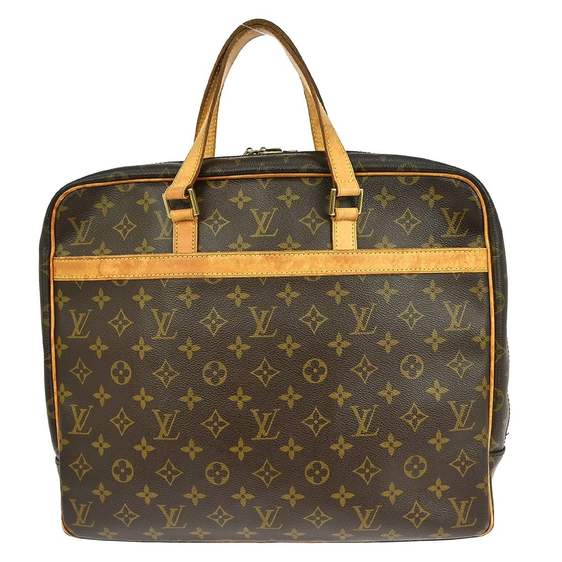 Louis Vuitton Monogram Porte Documents Pegase Medium Briefcase Handbag M53343: Louis Vuitton Monogram Porte Documents Pegase Medium Briefcase Handbag M53343 This Louis Vuitton Porte Documents Pegase handbag features the iconic Monogram canvas leather exterior with beige double h