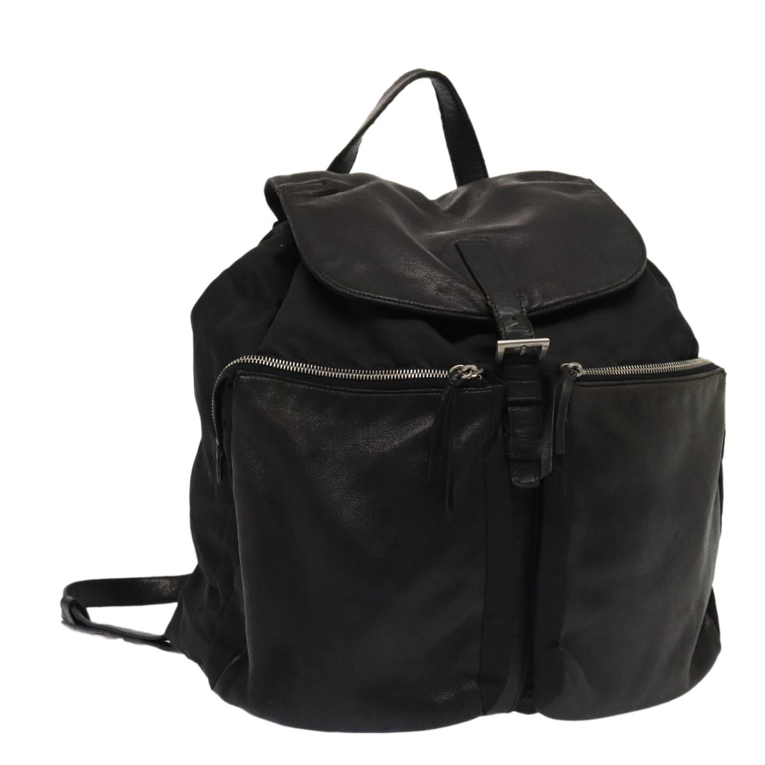 Prada Nylon Black Backpack Italy Women: Prada Nylon Black Backpack Italy Women This PRADA backpack is crafted from durable nylon in black and features leather accents. Designed for women, it offers a spacious main compartment and practical 