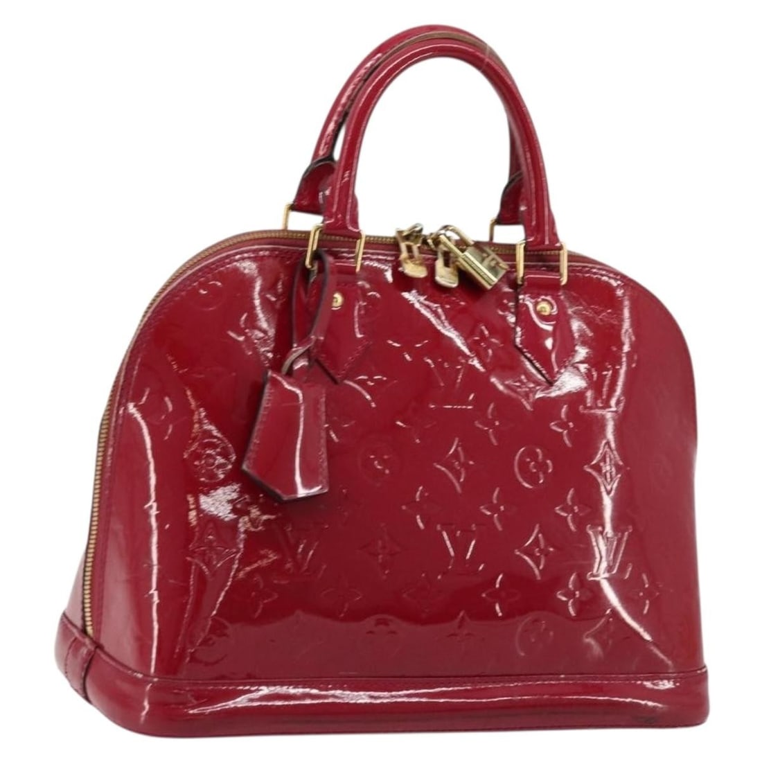 Louis Vuitton Alma PM Monogram Vernis Rose Andian Patent Leather Handbag (1 of 18)